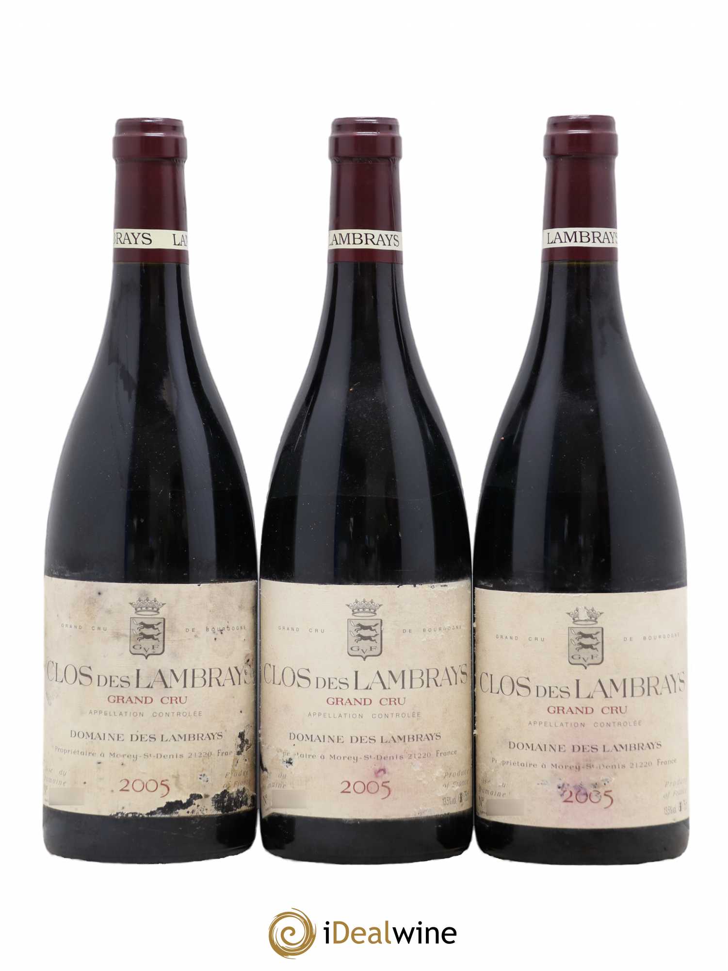 Clos des Lambrays Grand Cru Domaine des Lambrays 2005 - Lotto di 3 bottiglie - 0