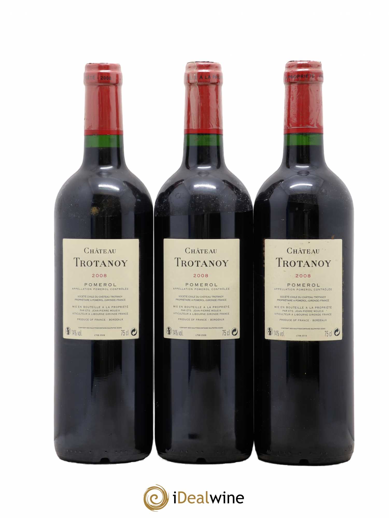 Château Trotanoy 2008 - Lot de 3 bouteilles - 1