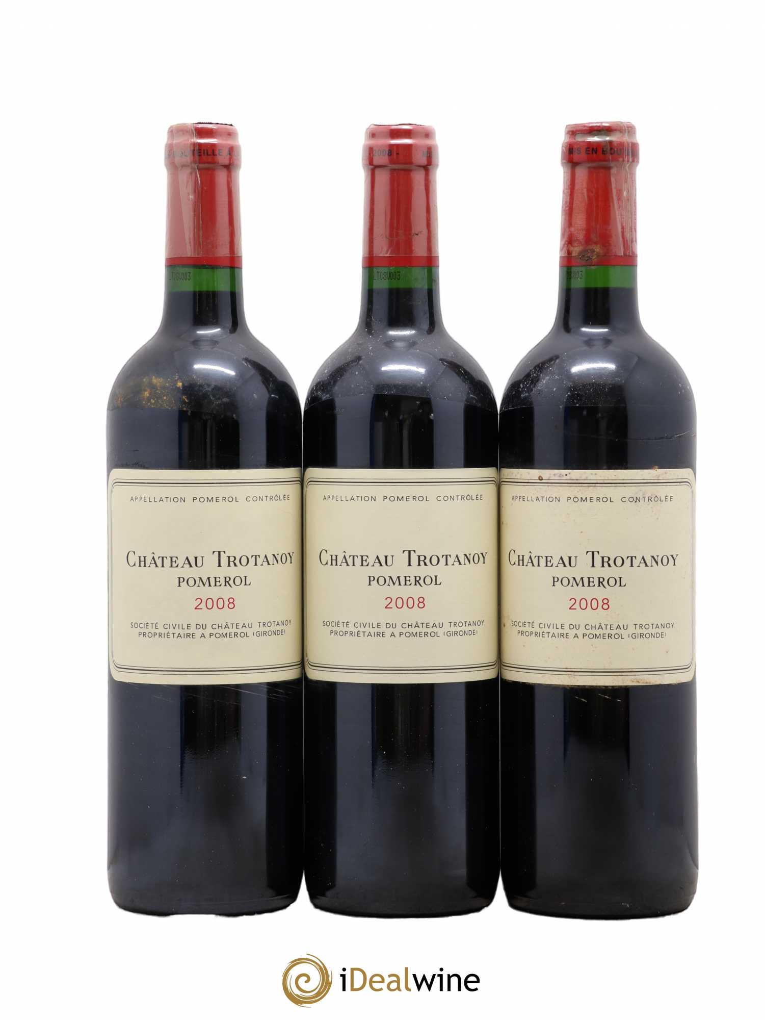 Château Trotanoy 2008 - Lot de 3 bouteilles - 0