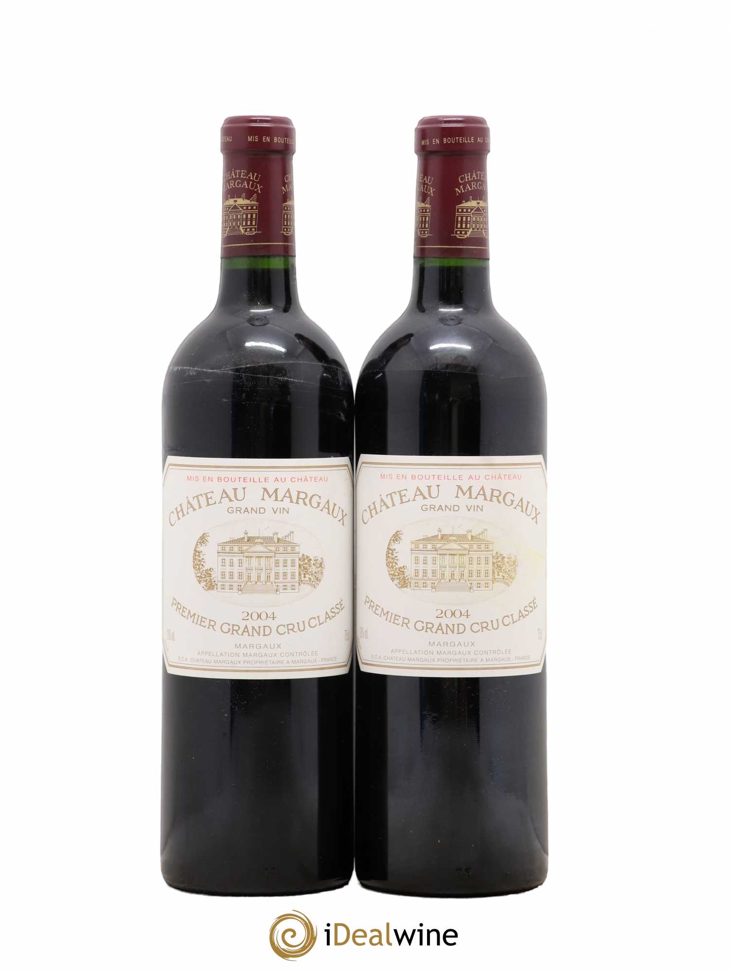 Château Margaux 1er Grand Cru Classé 2004 - Lot de 2 bouteilles - 0