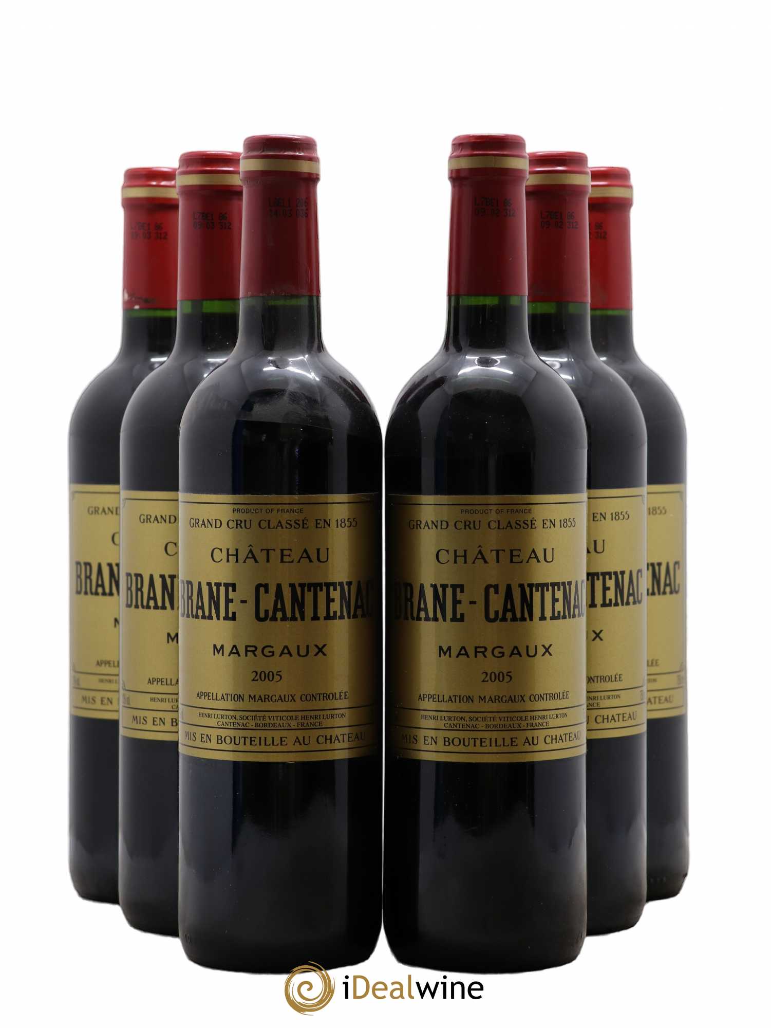 Château Brane Cantenac 2ème Grand Cru Classé 2005 - Lot de 6 bouteilles - 0