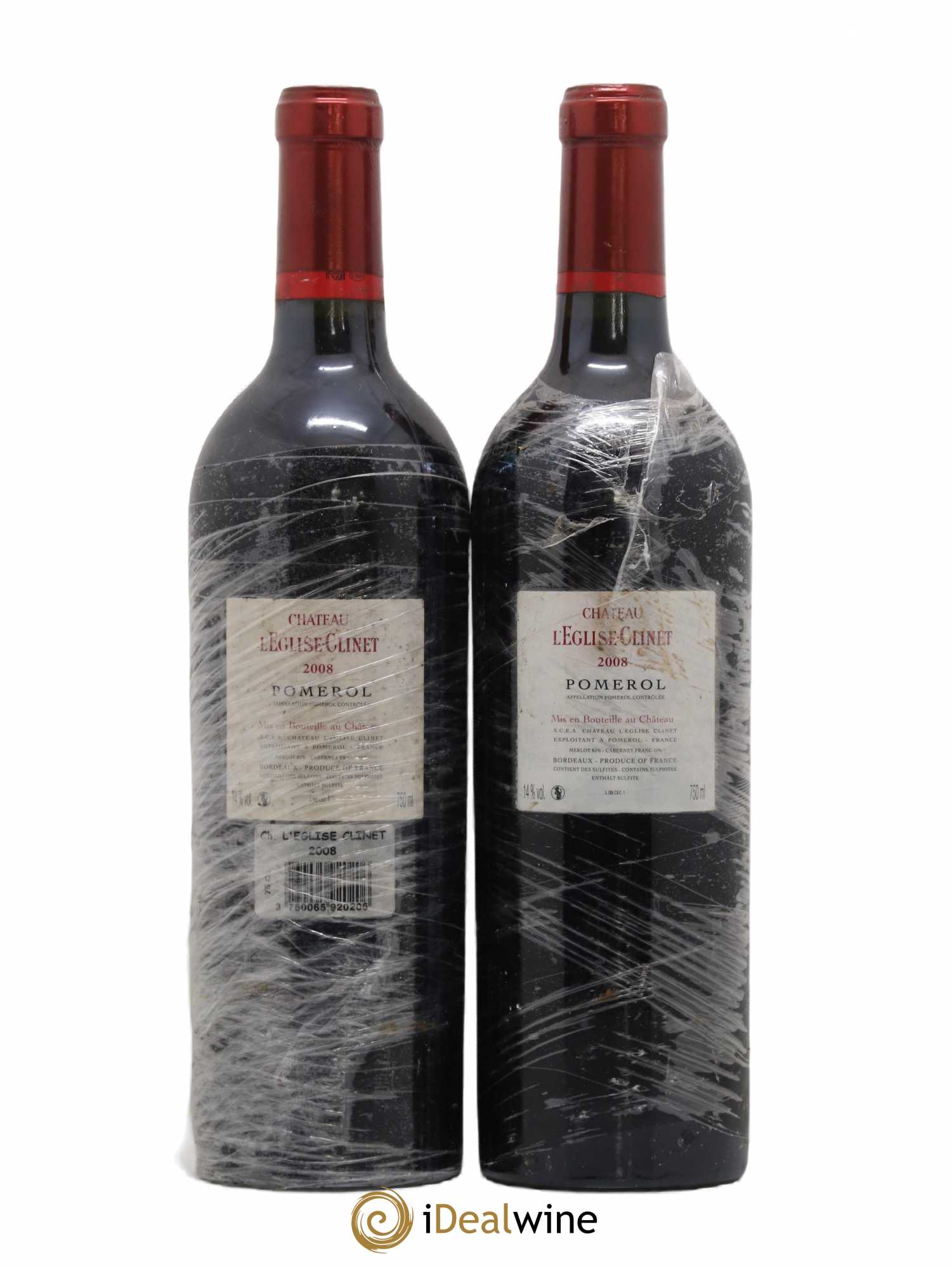 Château l' Église Clinet 2008 - Lot de 2 bouteilles - 1