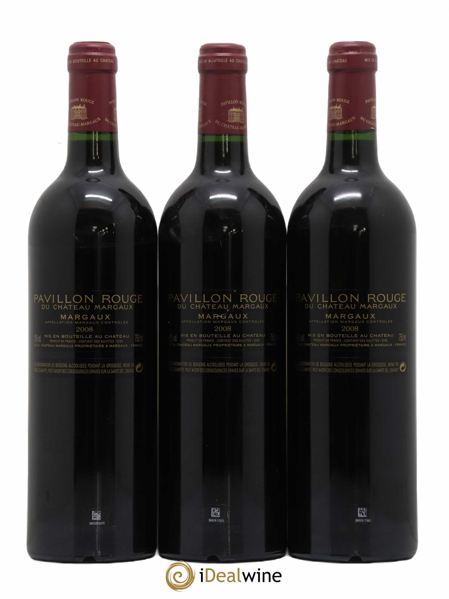 Pavillon Rouge du Château Margaux Second Vin 2008 - Lot de 3 bouteilles - 1