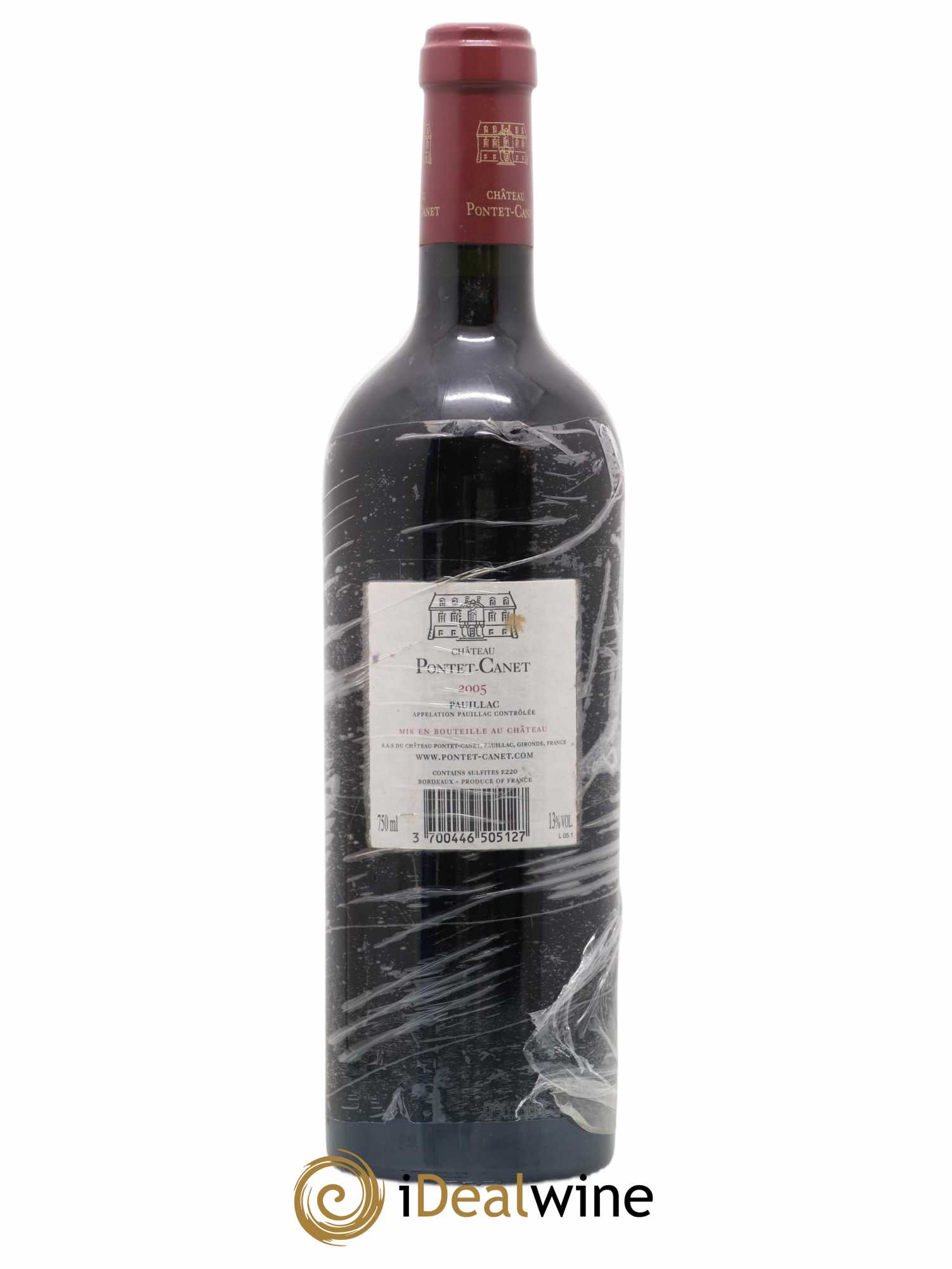 Château Pontet Canet 5ème Grand Cru Classé 2005 - Lot de 1 bouteille - 1