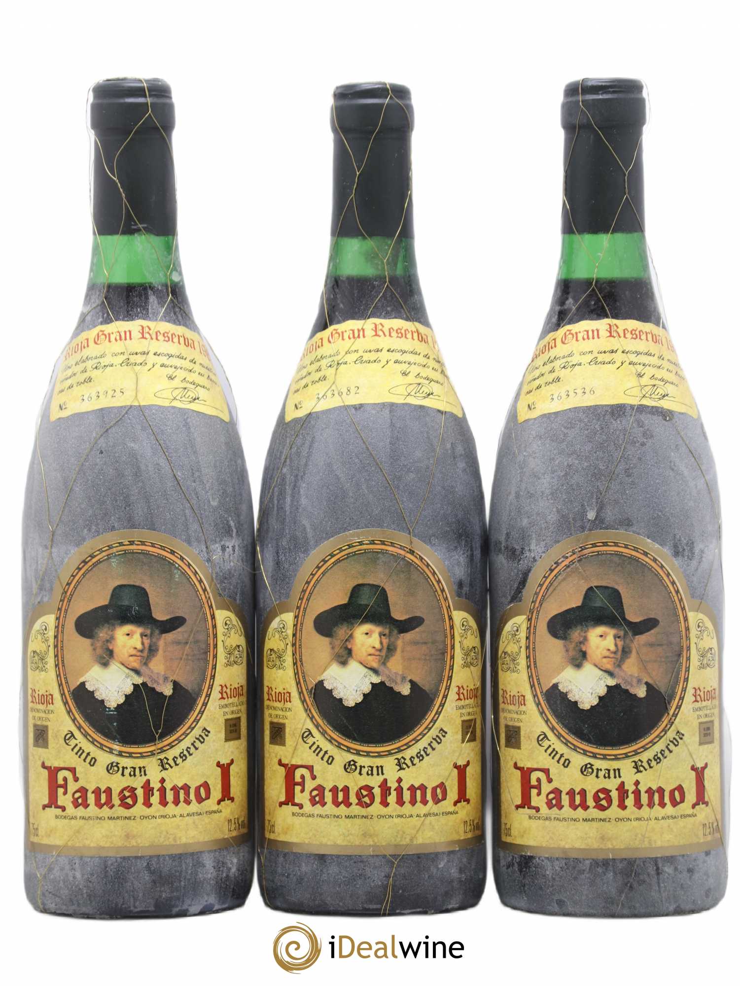 Rioja DOCA Faustino N° 1 gran reserva 1981 - Lot de 3 bouteilles - 0