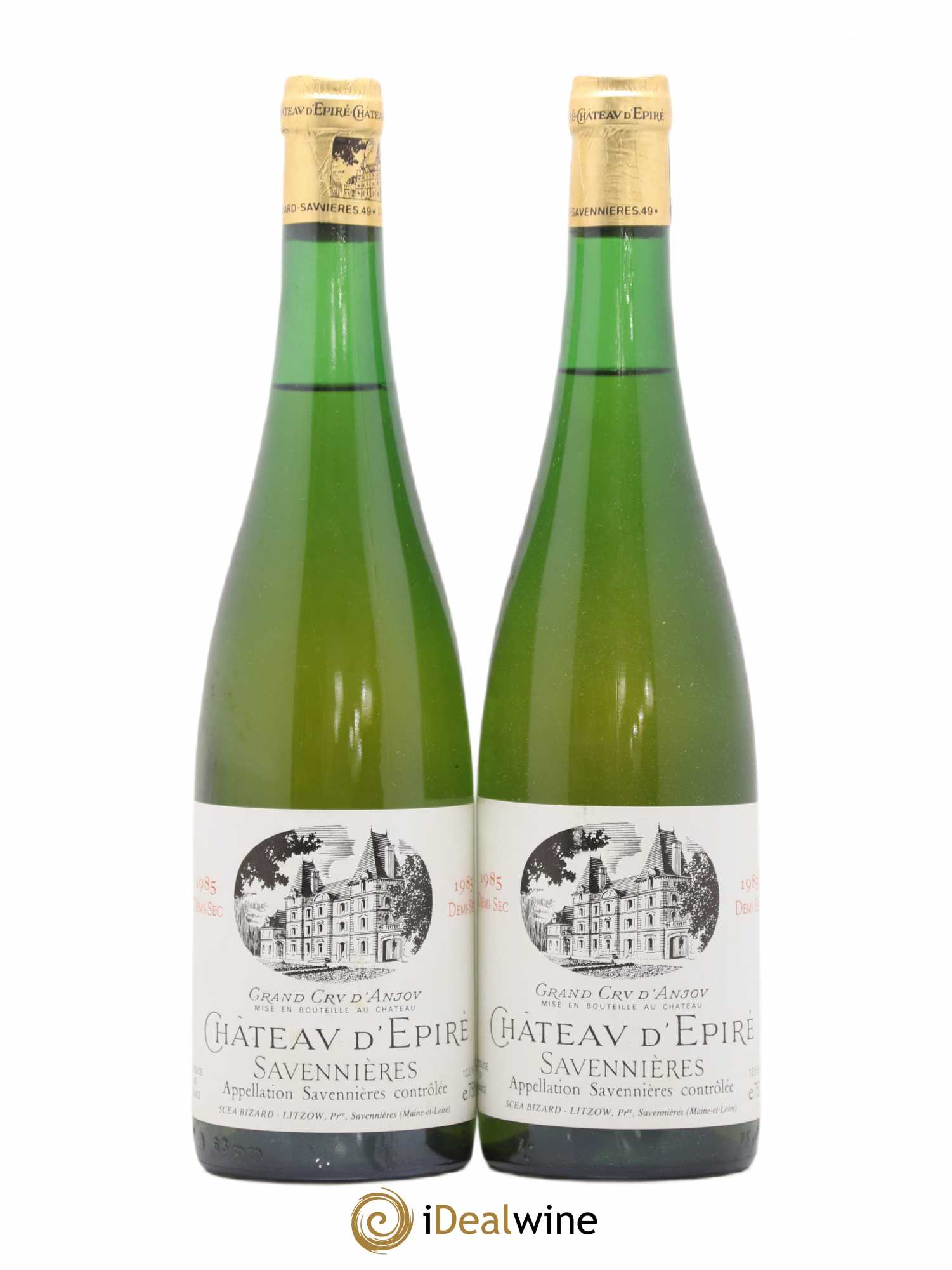 Savennières Château d'Epire demi sec 1985 - Posten von 2 Flaschen - 0