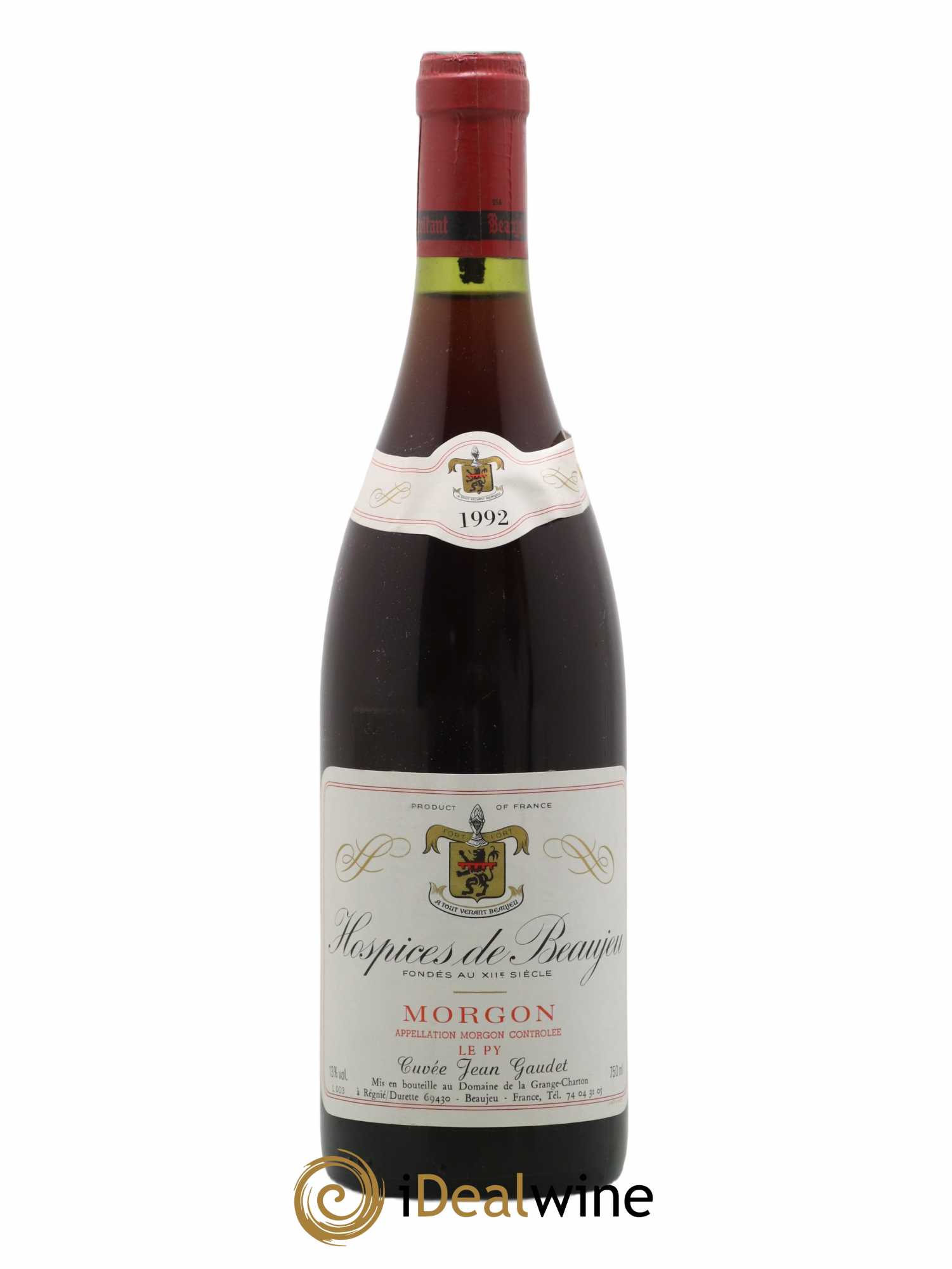 Morgon Le Py Hospices de Beaujeu Cuvée Jean Gaudet Domaine de la Grange Charton 1992 - Posten von 1 Flasche - 0