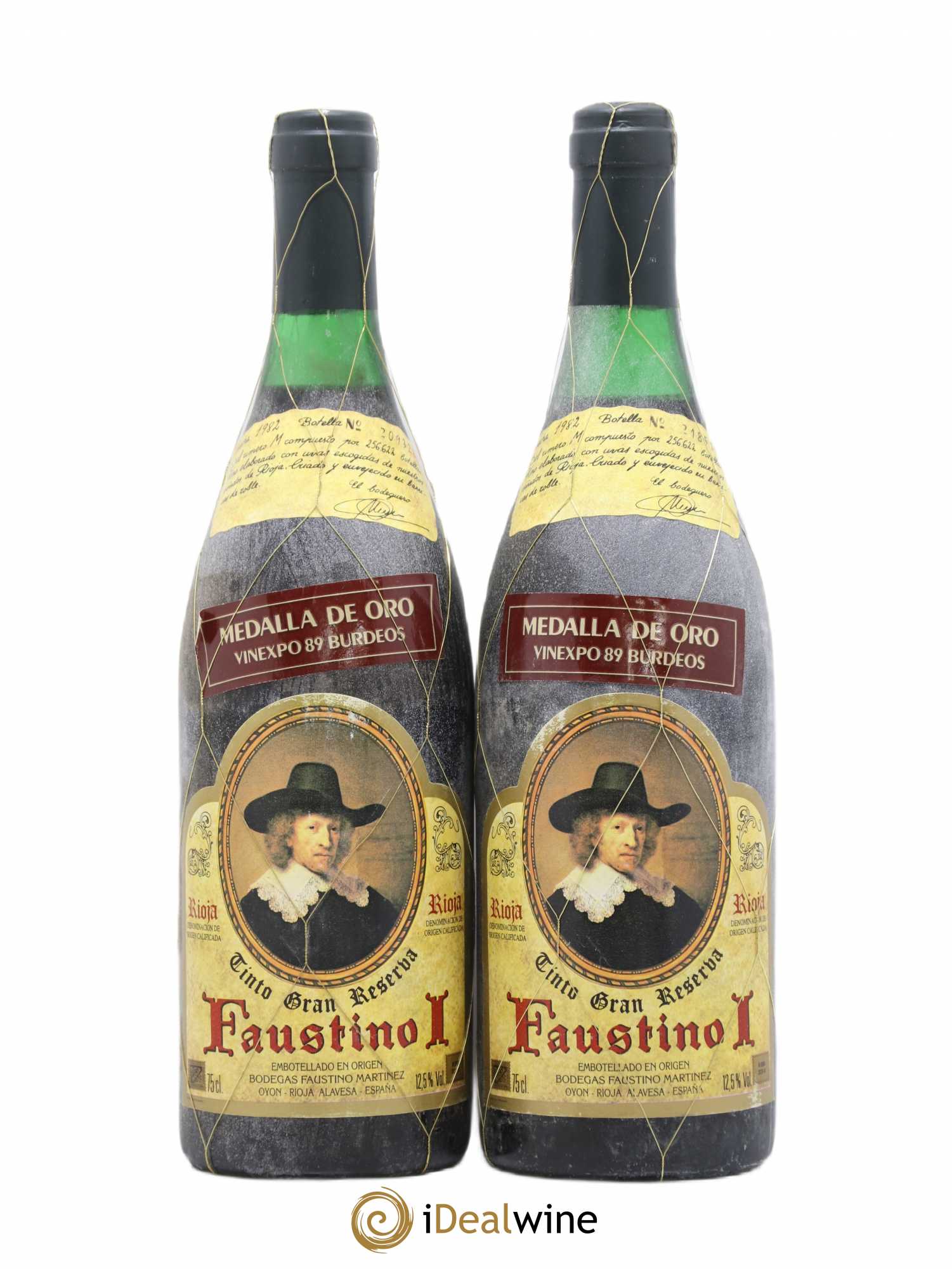 Rioja DOCA Faustino N° 1 gran reserva 1982 - Lot de 2 bouteilles - 0