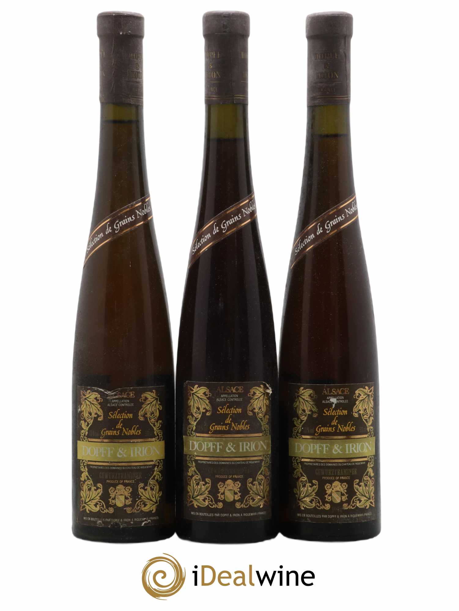 Gewurztraminer Sélection de Grains Nobles Dopff et Irion 50cl 1994 - Lot de 3 bouteilles - 0