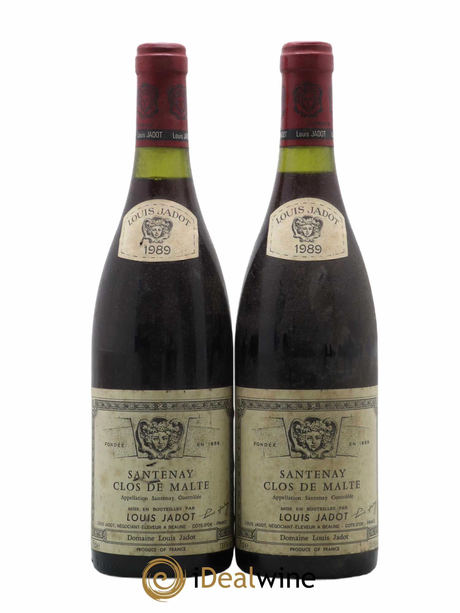 Santenay Clos de Malte Maison Louis Jadot 1989 - Lot de 2 bouteilles - 0