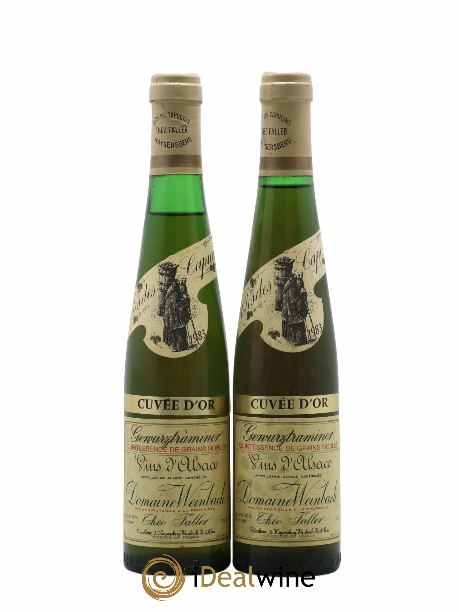 Alsace Gewurztraminer Quintessence de Grains Nobles Weinbach (Domaine) 1983 - Posten von 2 Demi-Flaschen - 0