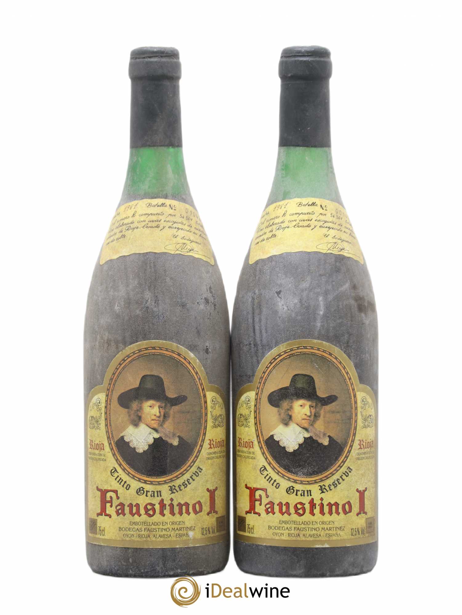 Rioja DOCA Faustino N° 1 gran reserva 1981 - Lot de 2 bouteilles - 0