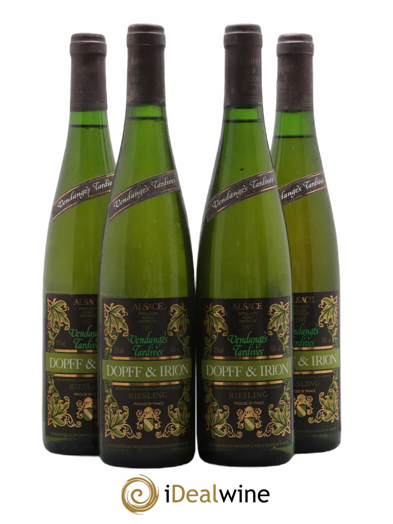 Riesling Vendanges Tardives Dopff et Irion 1997 - Lotto di 4 bottiglie - 0
