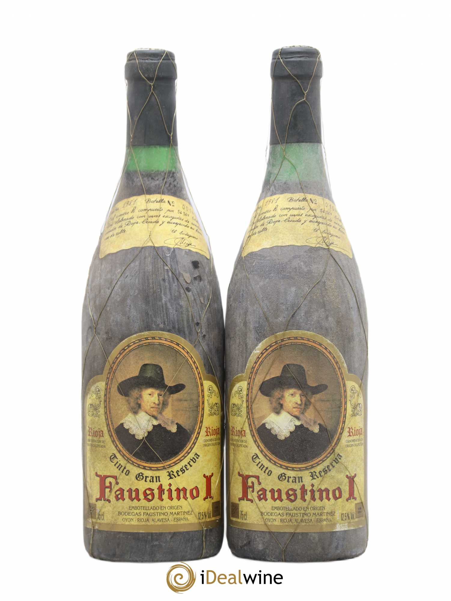 Rioja DOCA Faustino N° 1 gran reserva 1981 - Lotto di 2 bottiglie - 0