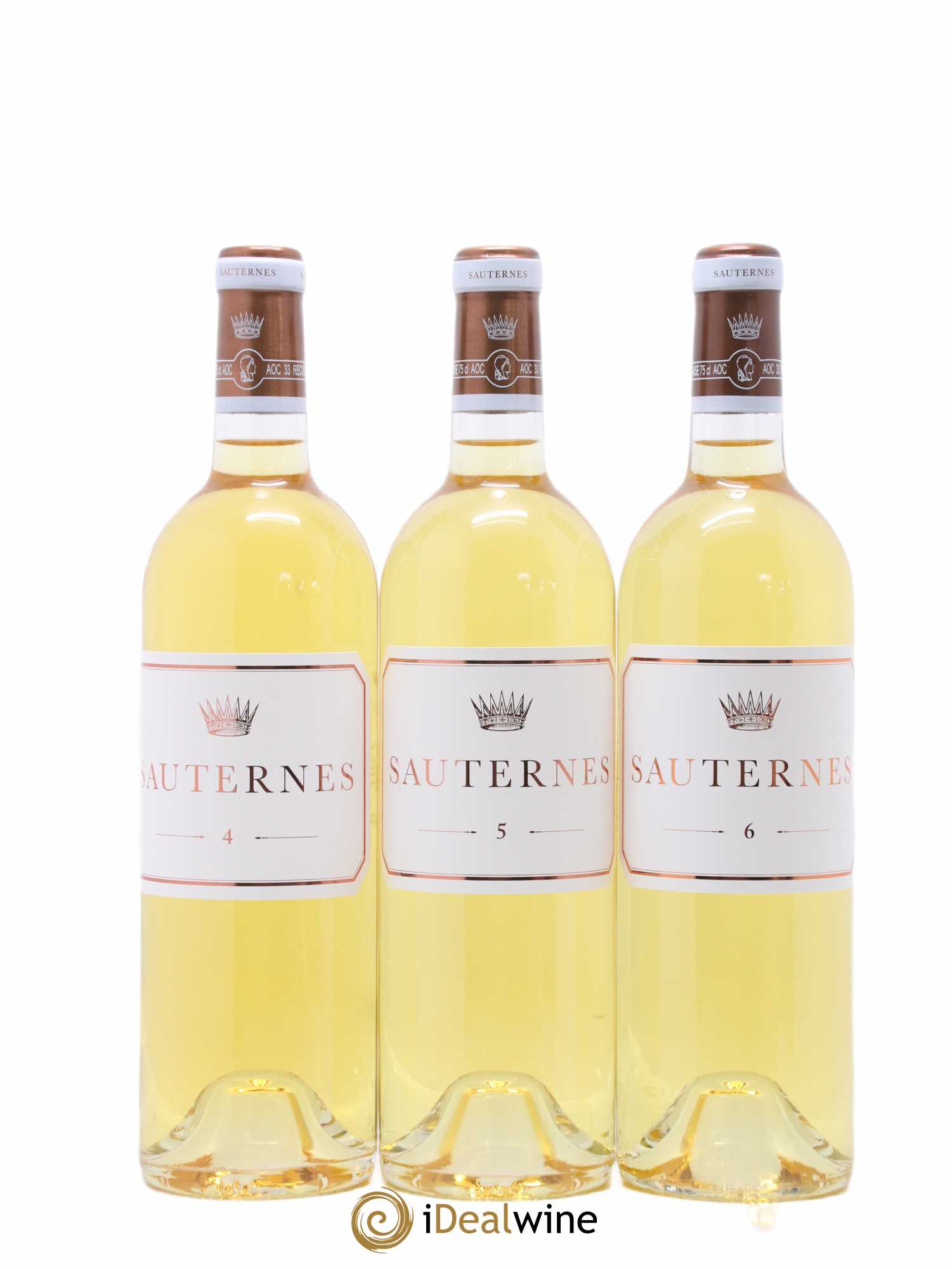 Assortiment Sauternes Numéro 1 à 6  - Lot de 6 bouteilles - 3