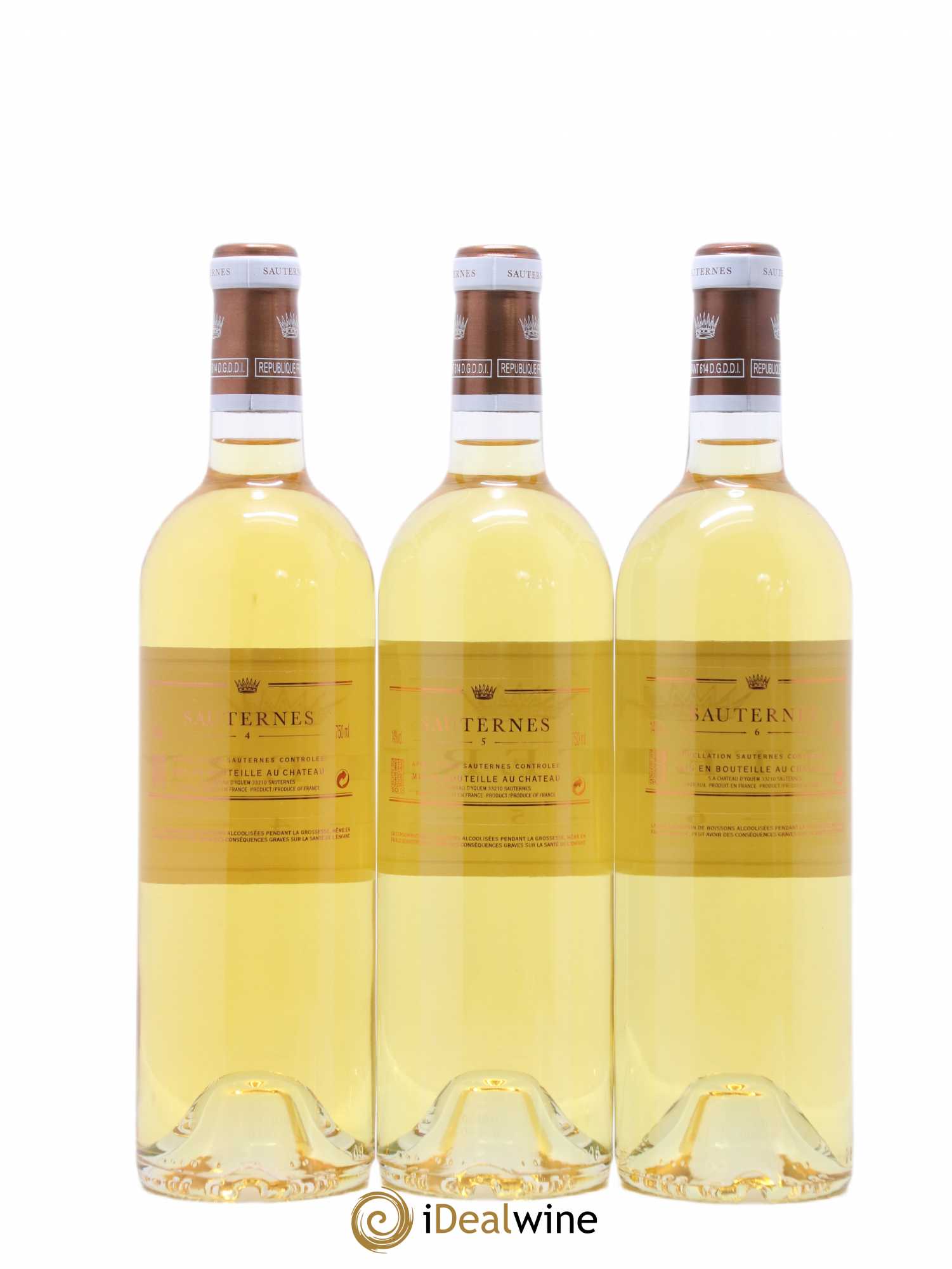Assortiment Sauternes Numéro 1 à 6  - Lot de 6 bouteilles - 4