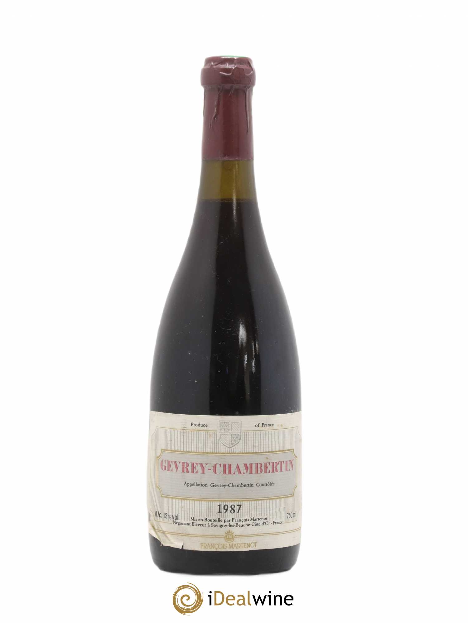 Gevrey-Chambertin Domaine François Martenot 1987 - Lot de 1 bouteille - 0