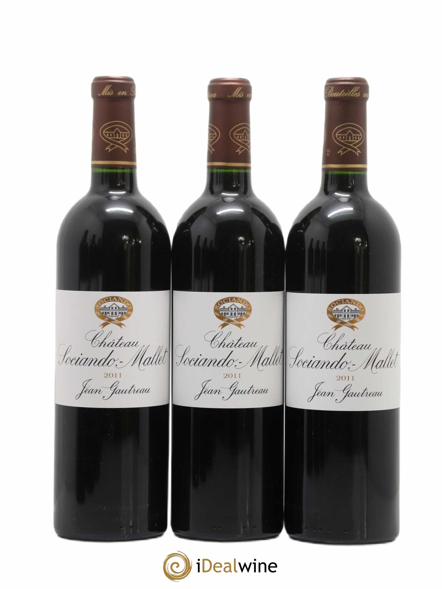 Château Sociando Mallet (sans prix de réserve) 2011 - Lot de 6 bouteilles - 1