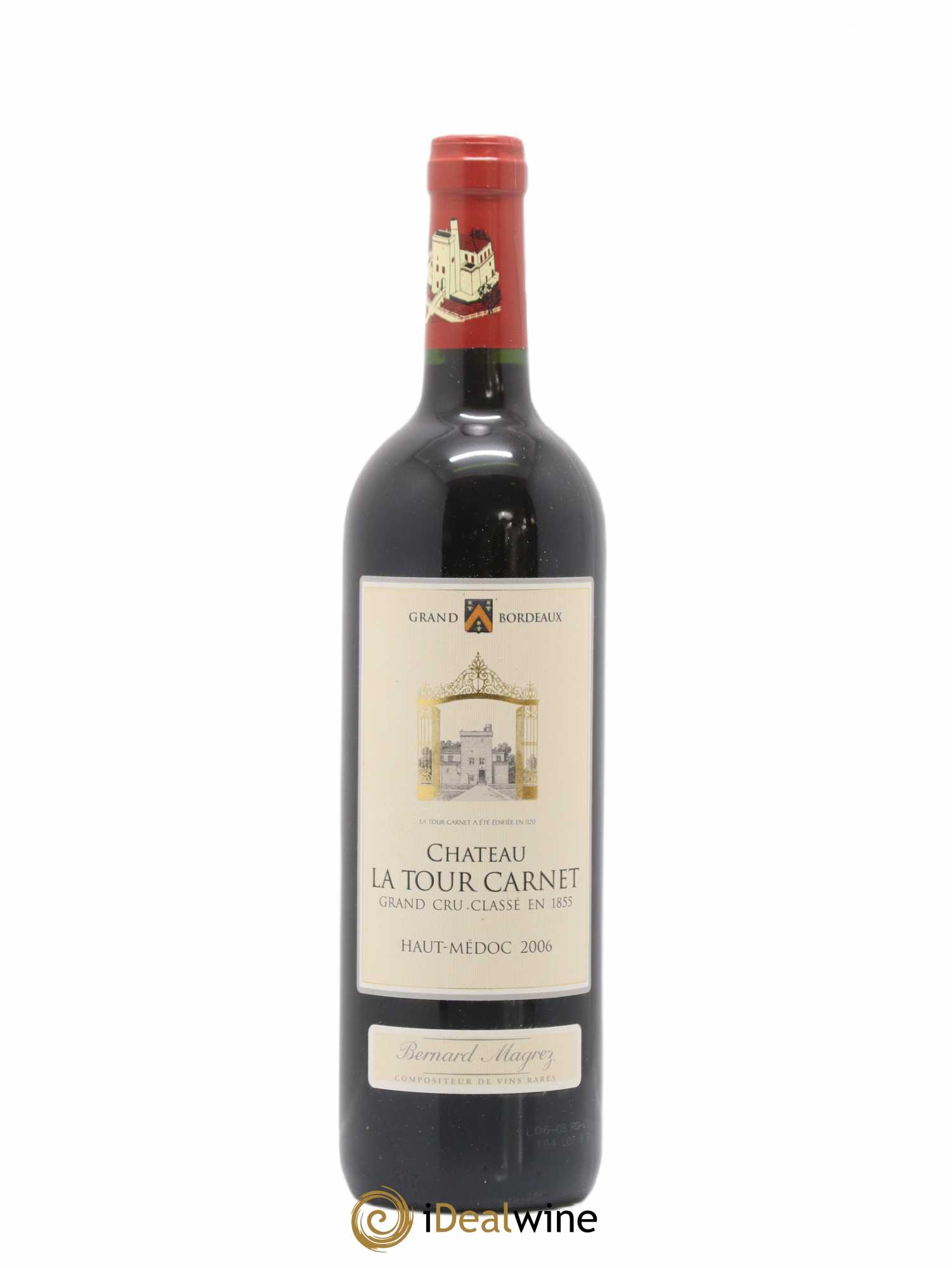 Château la Tour Carnet 4ème Grand Cru Classé 2006 - Lot de 1 bouteille - 0