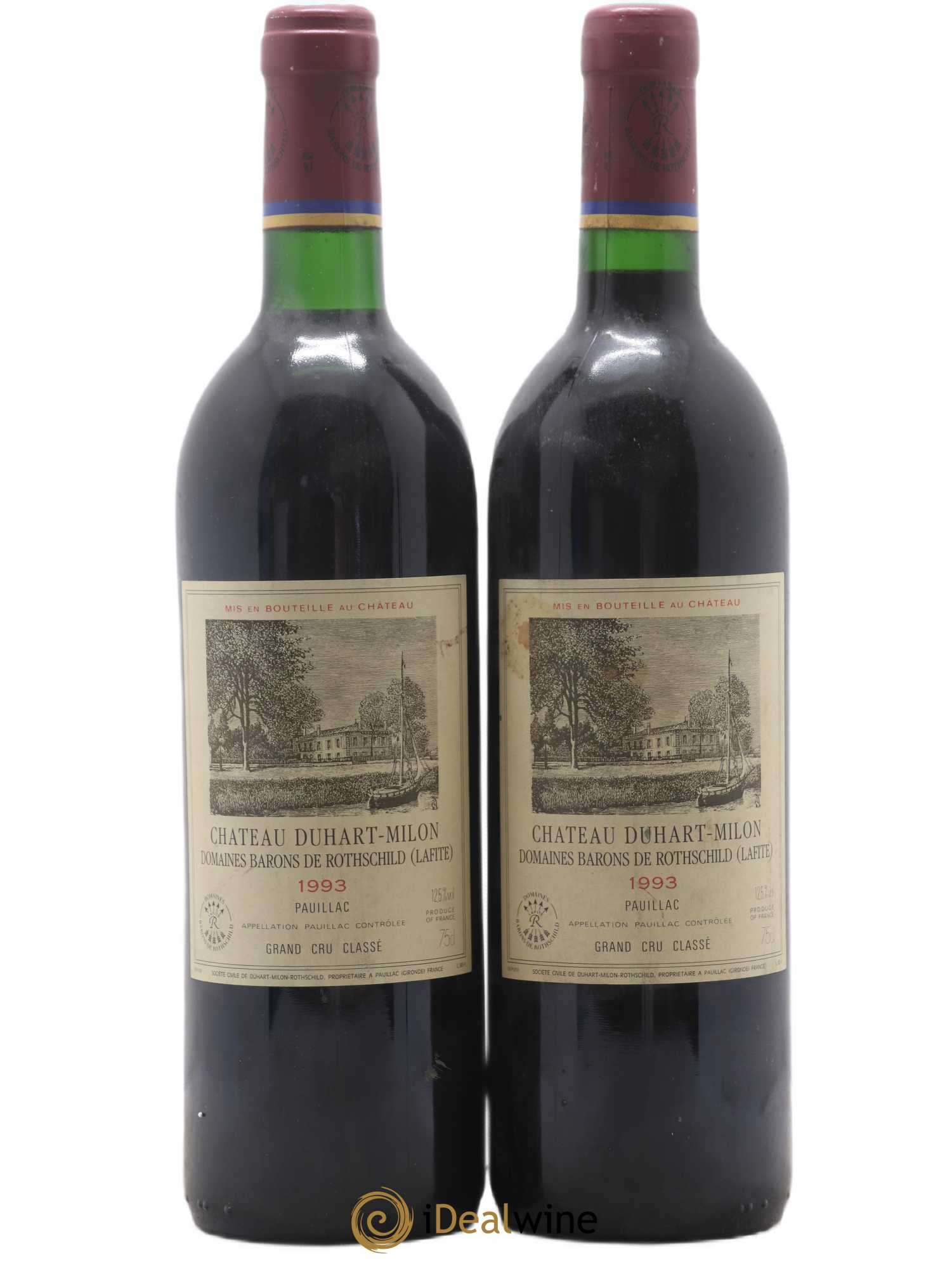 Château Duhart-Milon 4ème Grand Cru Classé 1993 - Lot de 2 bouteilles - 0