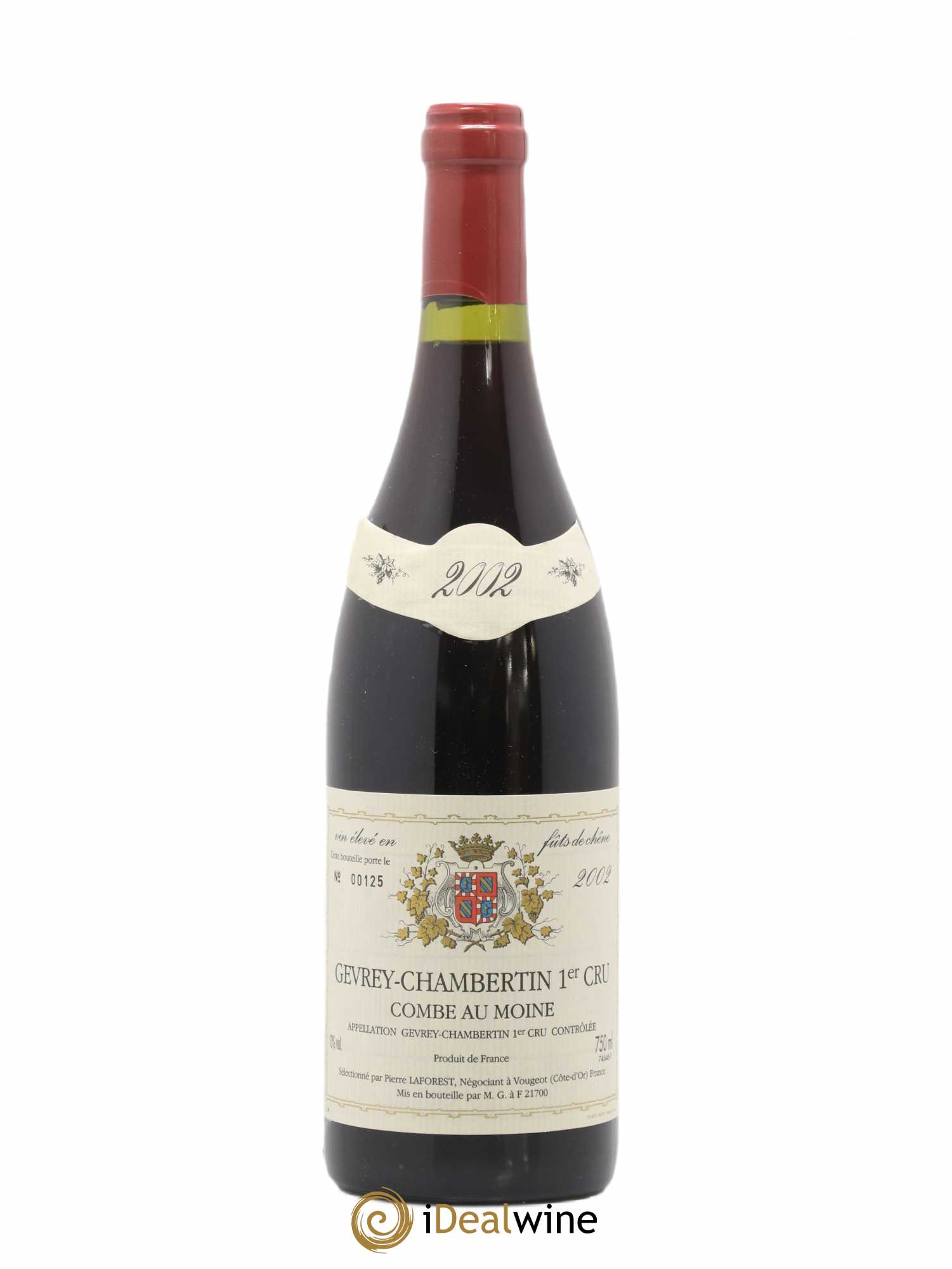 Gevrey-Chambertin 1er Cru Combe aux Moines Pierre Laforest 2002 - Posten von 1 Flasche - 0