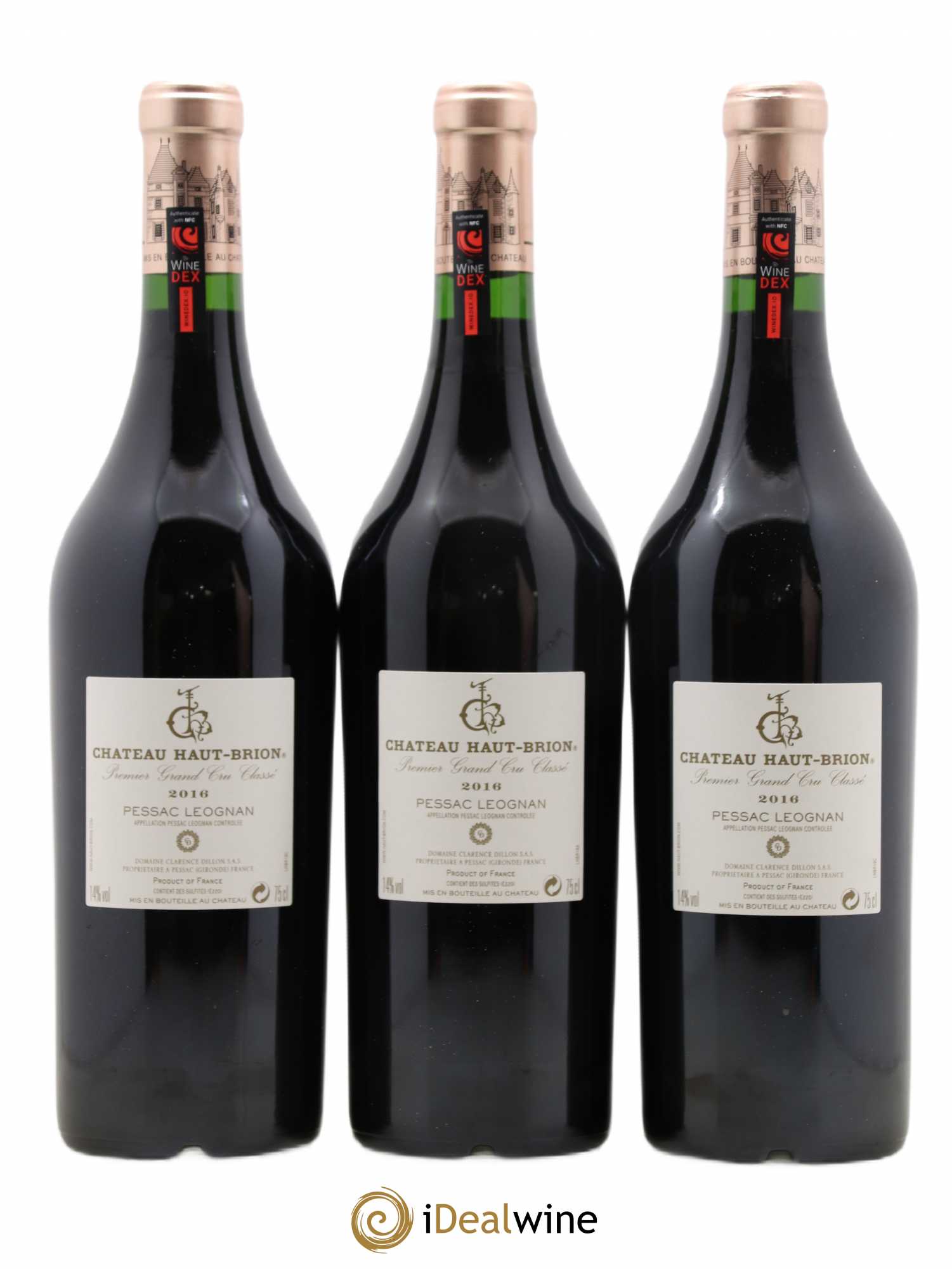 Château Haut Brion 1er Grand Cru Classé 2016 - Lot de 3 bouteilles - 1