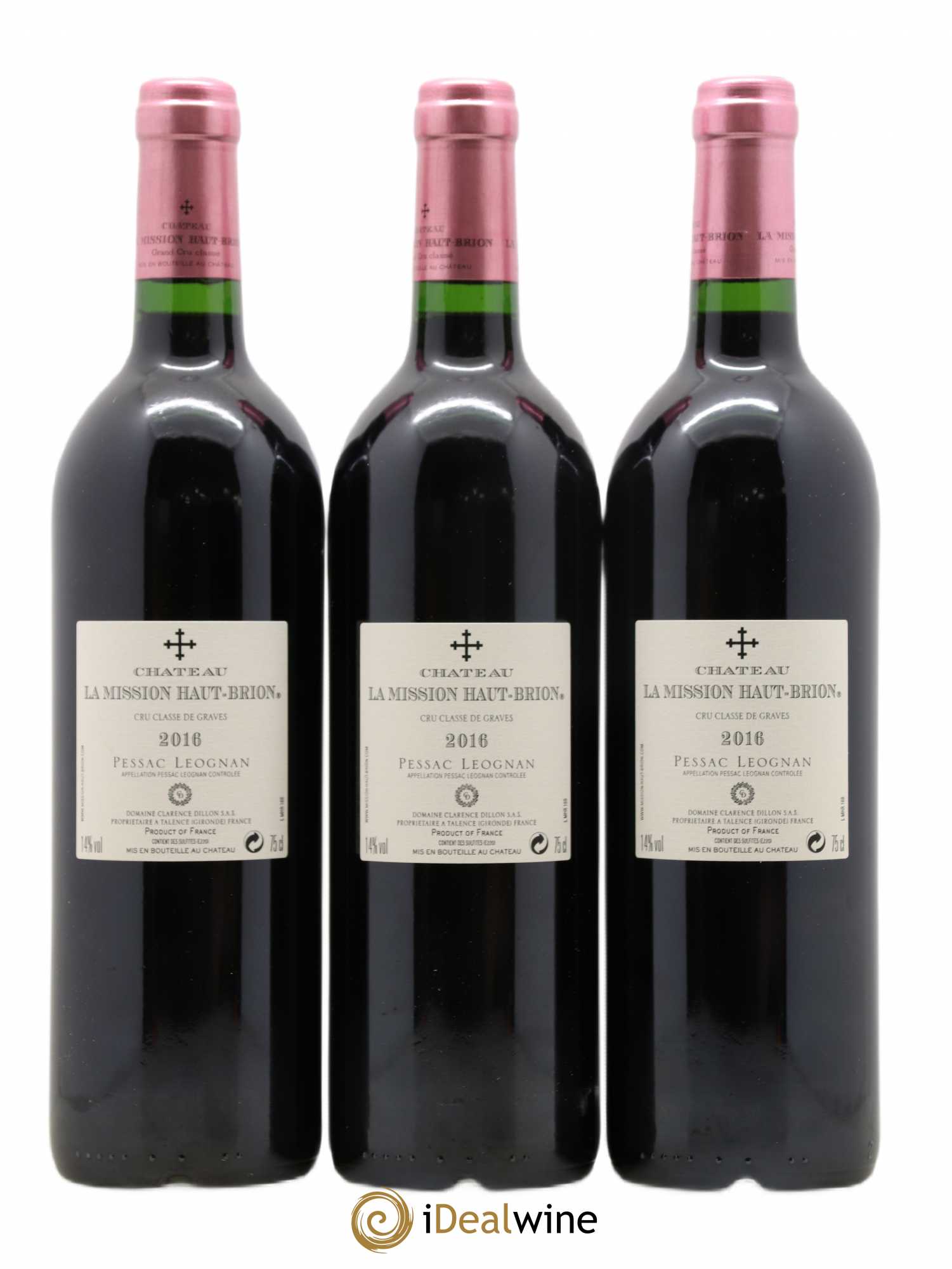 Château la Mission Haut-Brion Cru Classé de Graves 2016 - Lot de 3 bouteilles - 1
