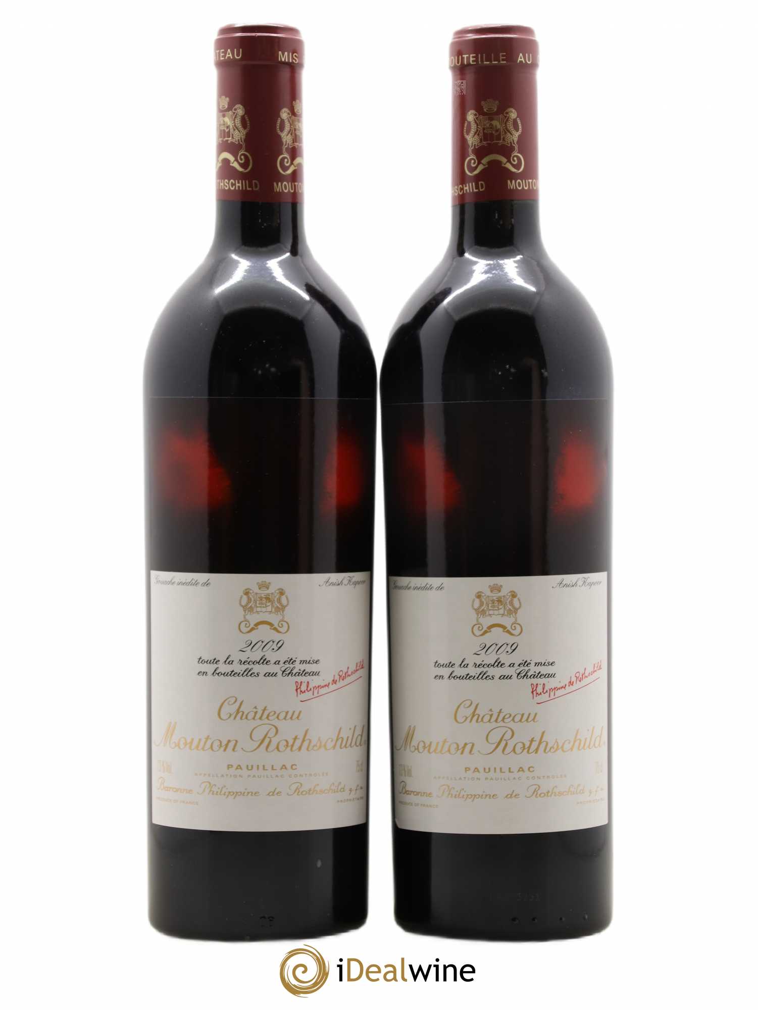 Château Mouton Rothschild 1er Grand Cru Classé 2009 - Lot de 2 bouteilles - 0