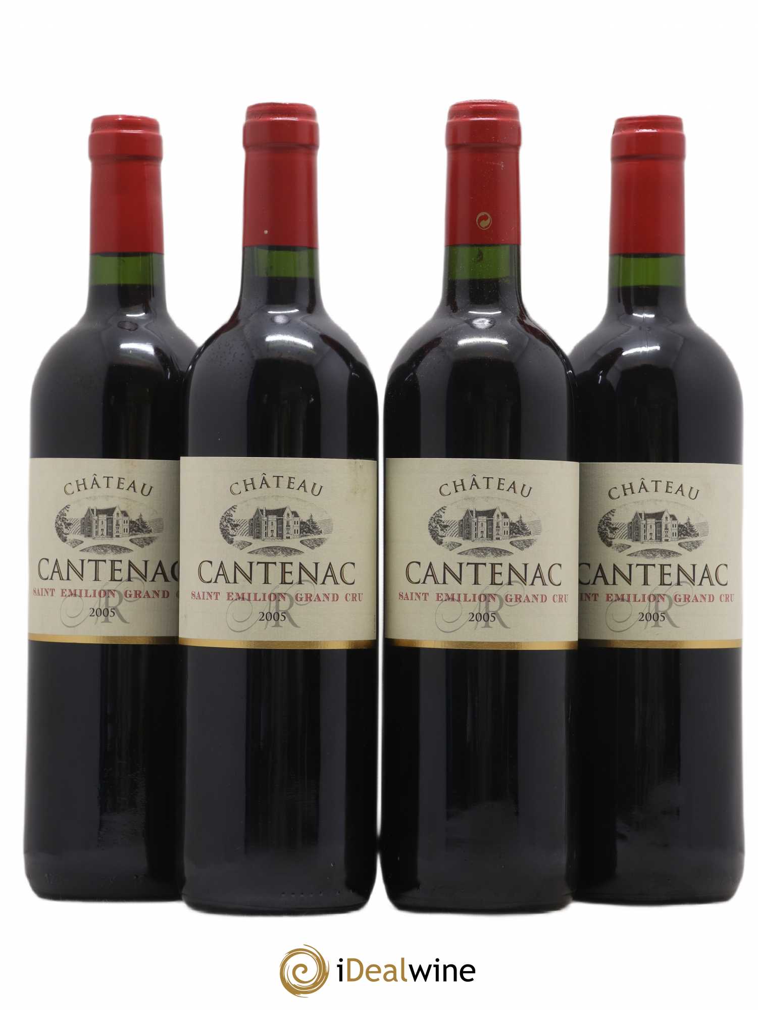Saint-Émilion Grand Cru Château Cantenac 2005 - Lot de 4 bouteilles - 0