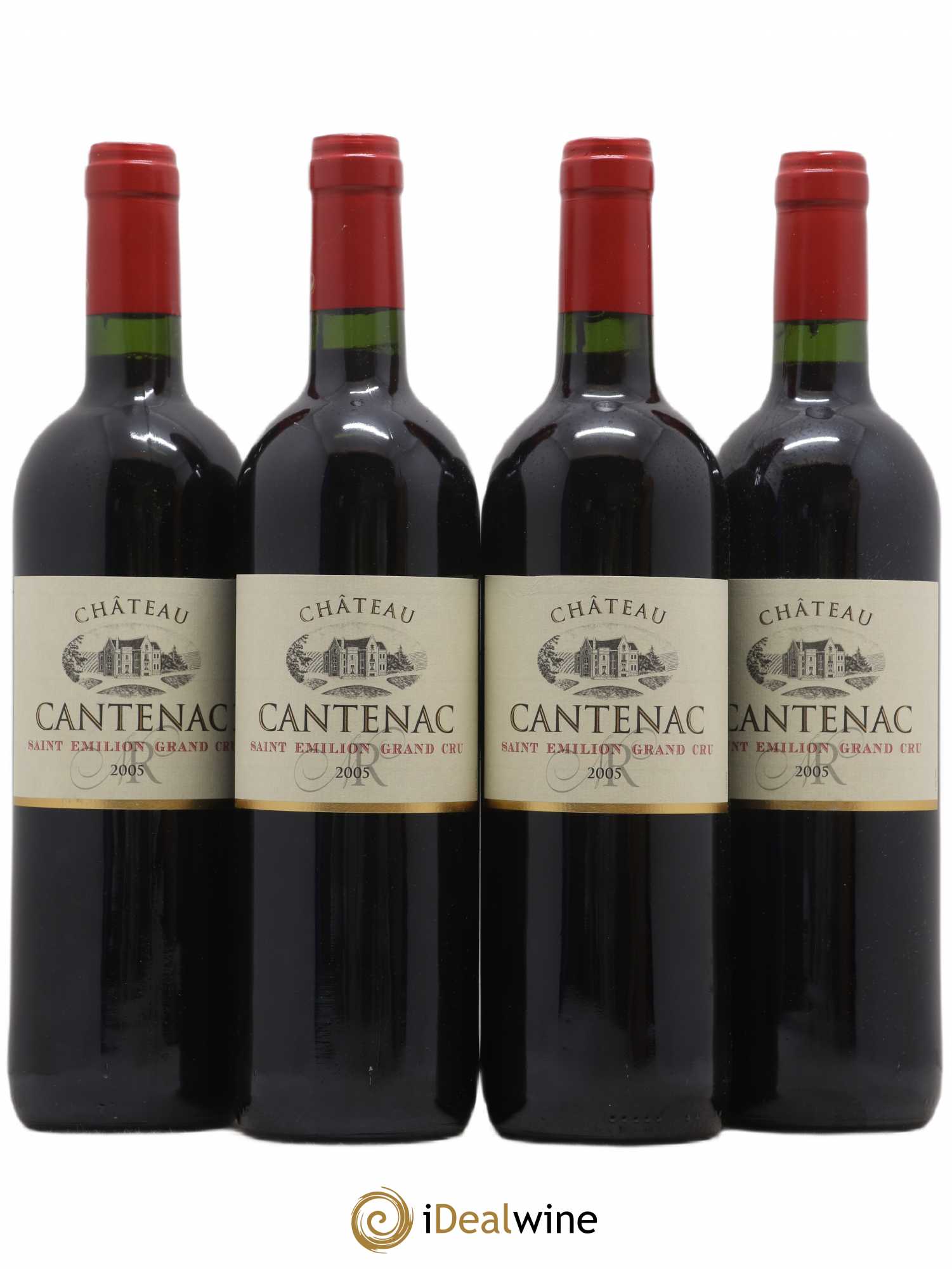 Saint-Émilion Grand Cru Château Cantenac 2005 - Lot de 4 bouteilles - 0