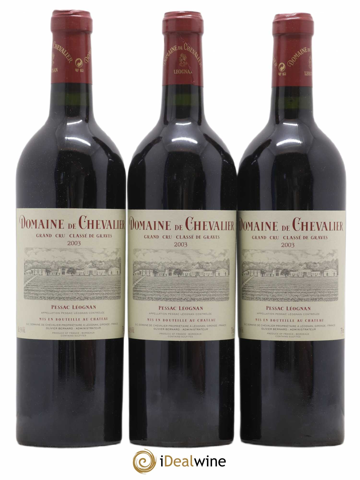 Domaine de Chevalier Cru Classé de Graves 2003 - Lot de 12 bouteilles - 1