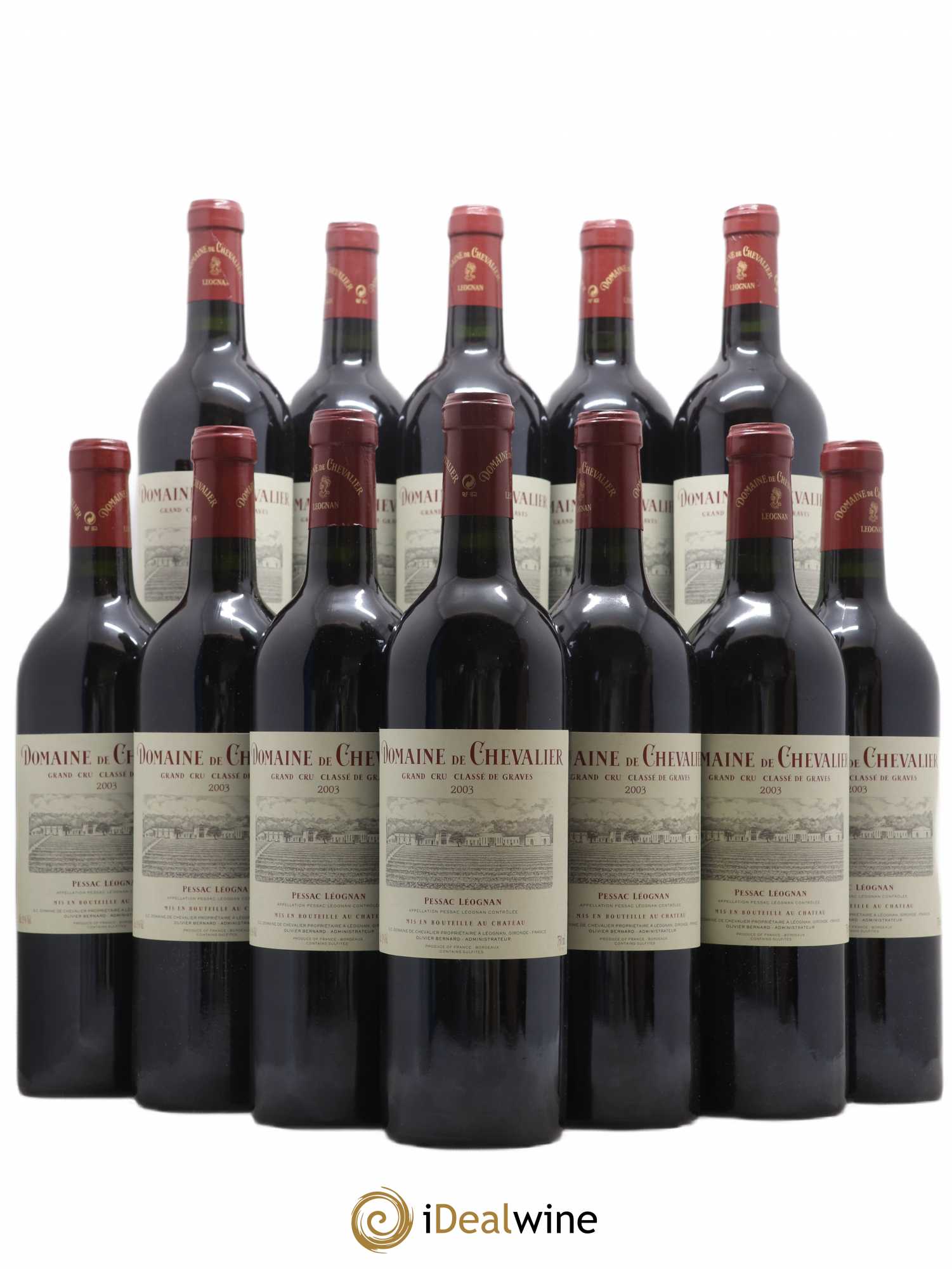 Domaine de Chevalier Cru Classé de Graves 2003 - Lot de 12 bouteilles - 0