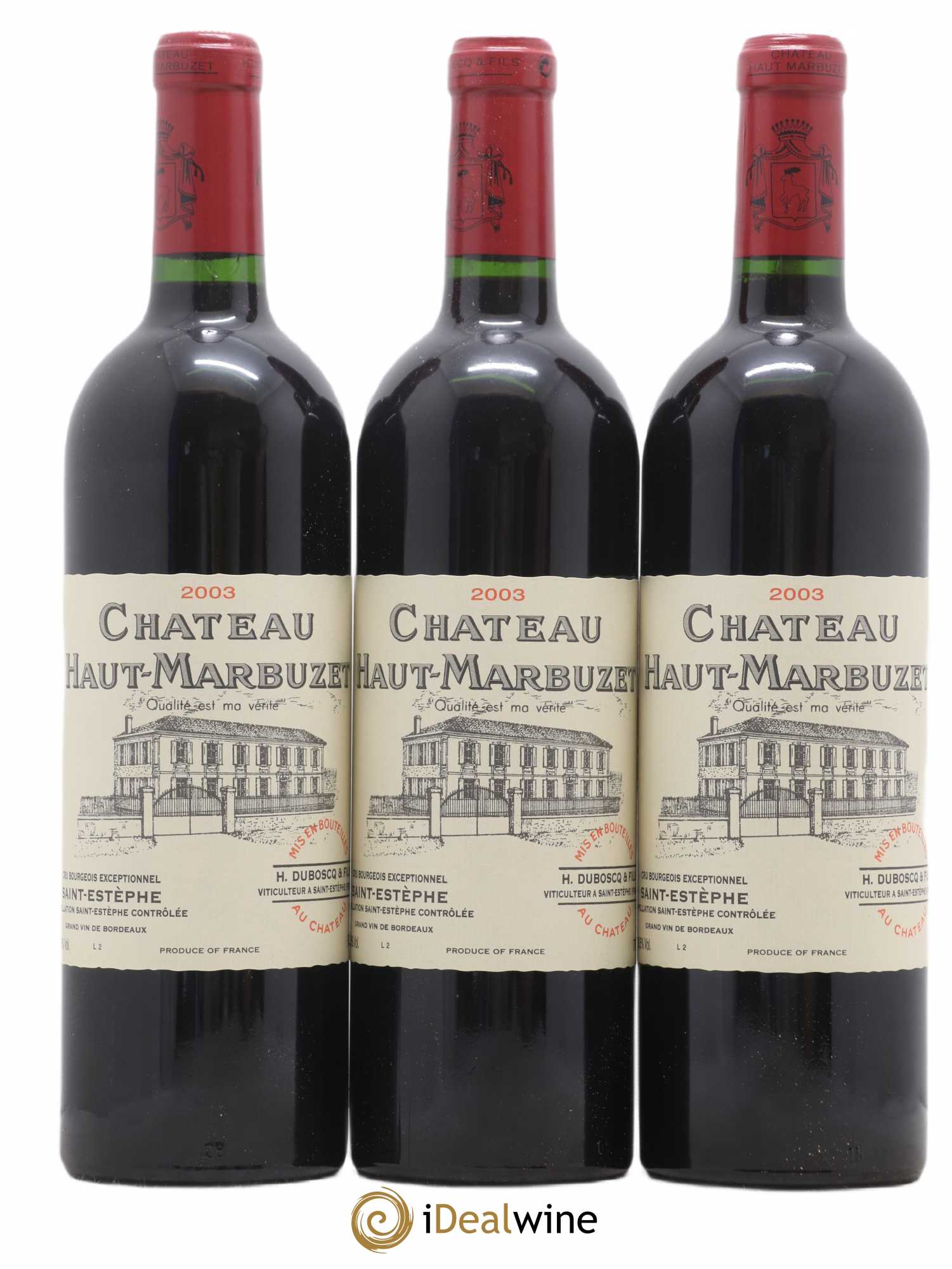 Château Haut Marbuzet 2003 - Lot de 12 bouteilles - 2