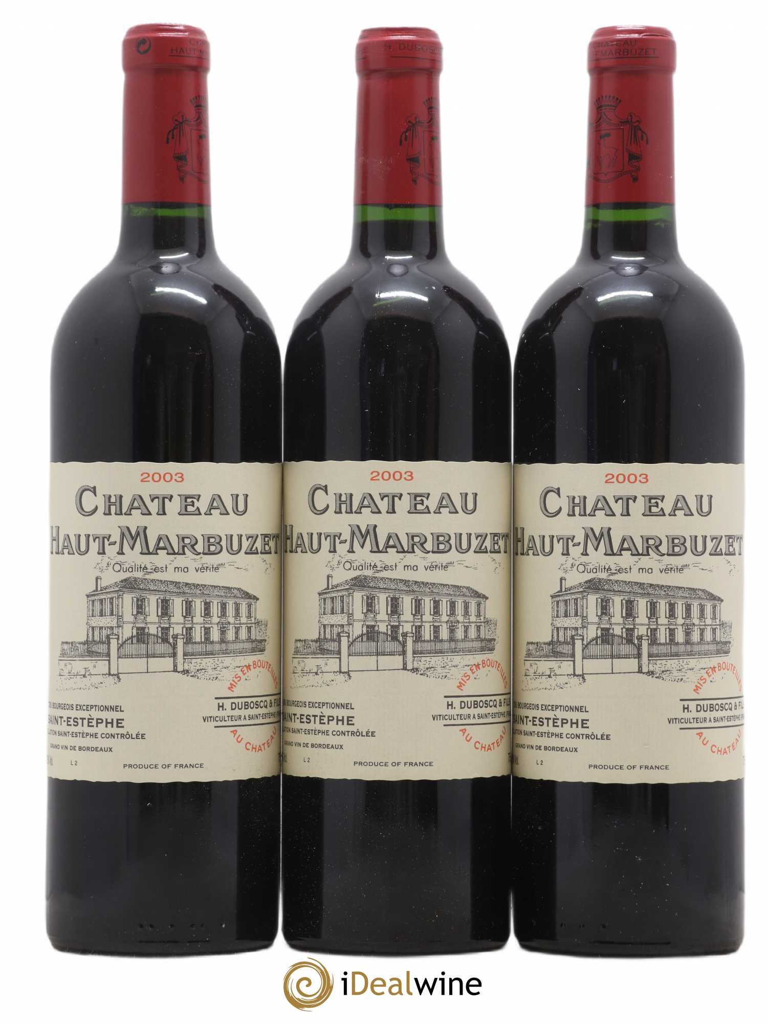 Château Haut Marbuzet 2003 - Lot de 12 bouteilles - 4