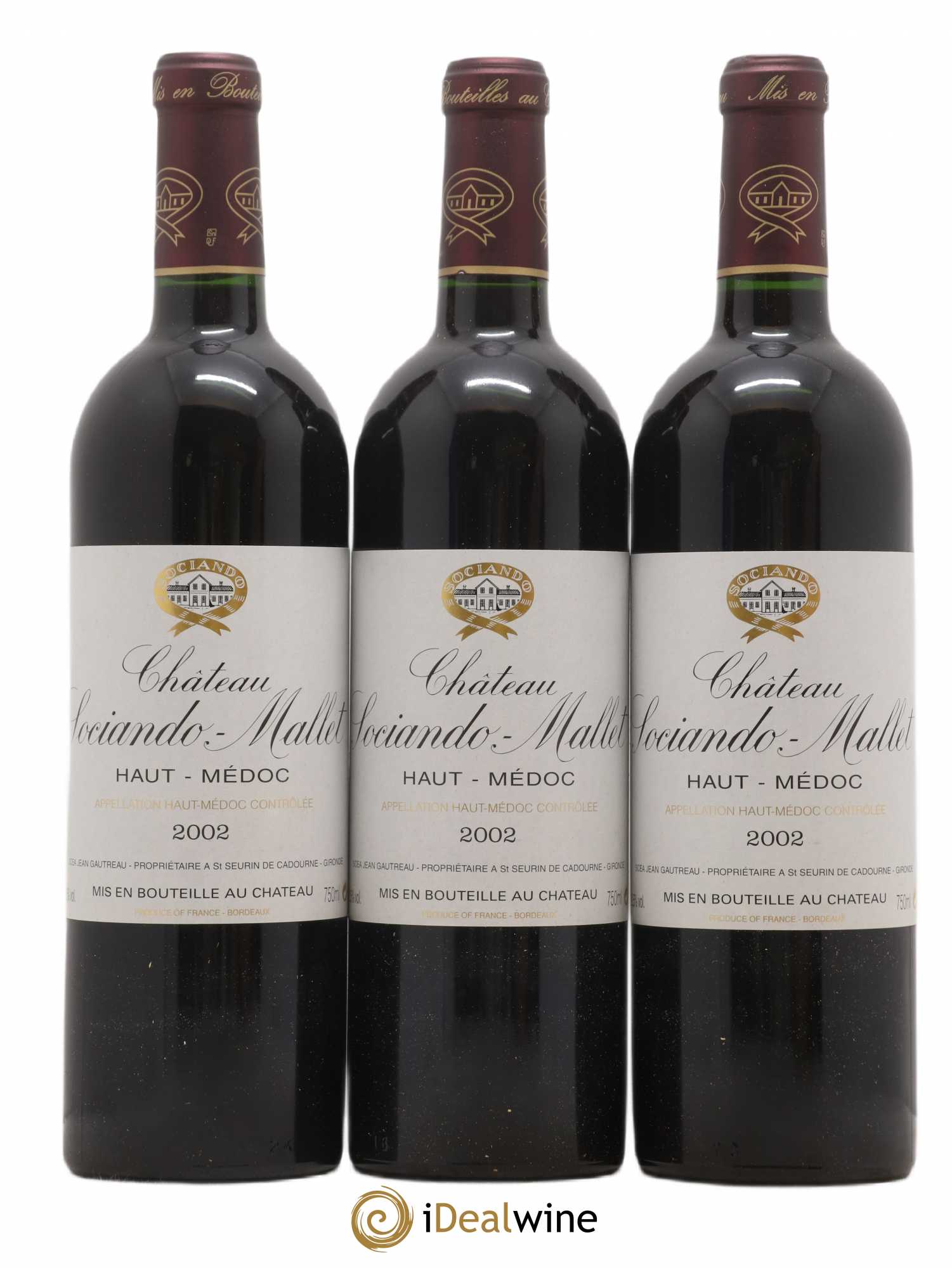 Château Sociando Mallet 2002 - Lot de 12 bouteilles - 3