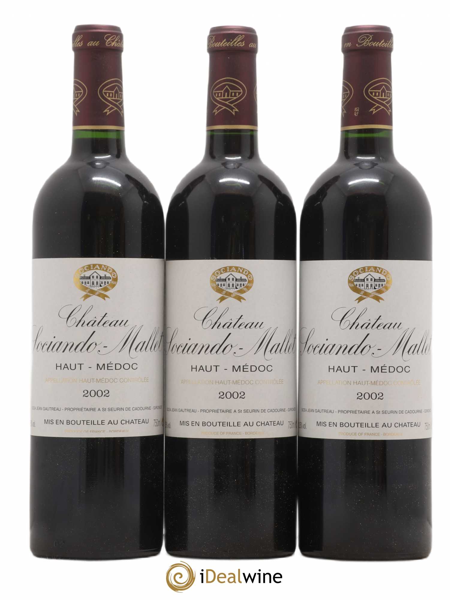 Château Sociando Mallet 2002 - Lot de 12 bouteilles - 4