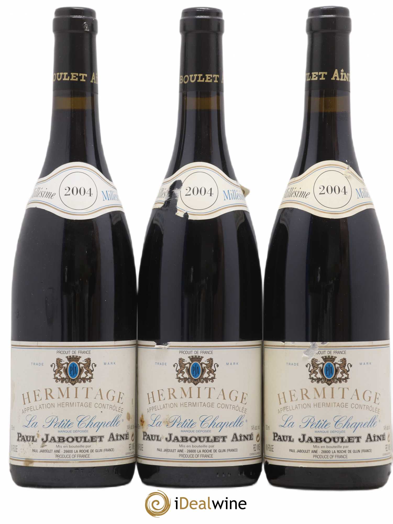 Hermitage La Petite Chapelle Paul Jaboulet Ainé 2004 - Lot de 3 bouteilles - 0
