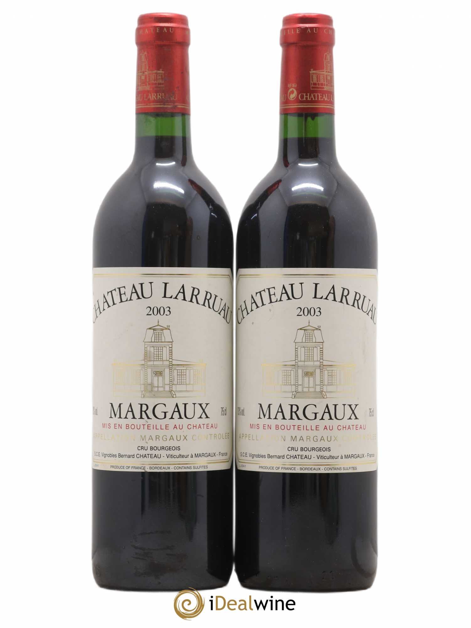 Château Larruau 2003 - Lot de 2 bouteilles - 0