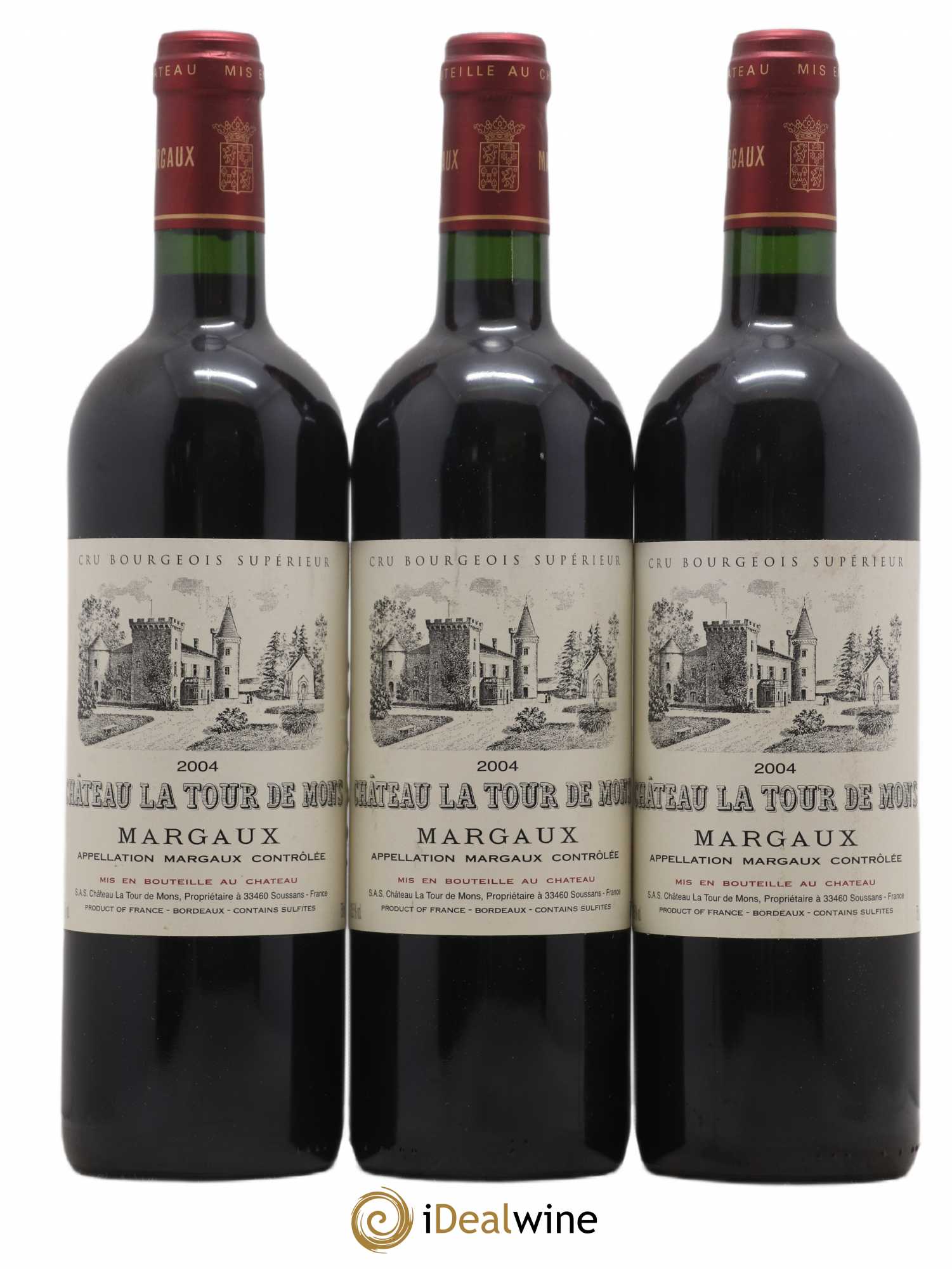 Château la Tour de Mons Cru Bourgeois 2004 - Lot de 6 bouteilles - 2