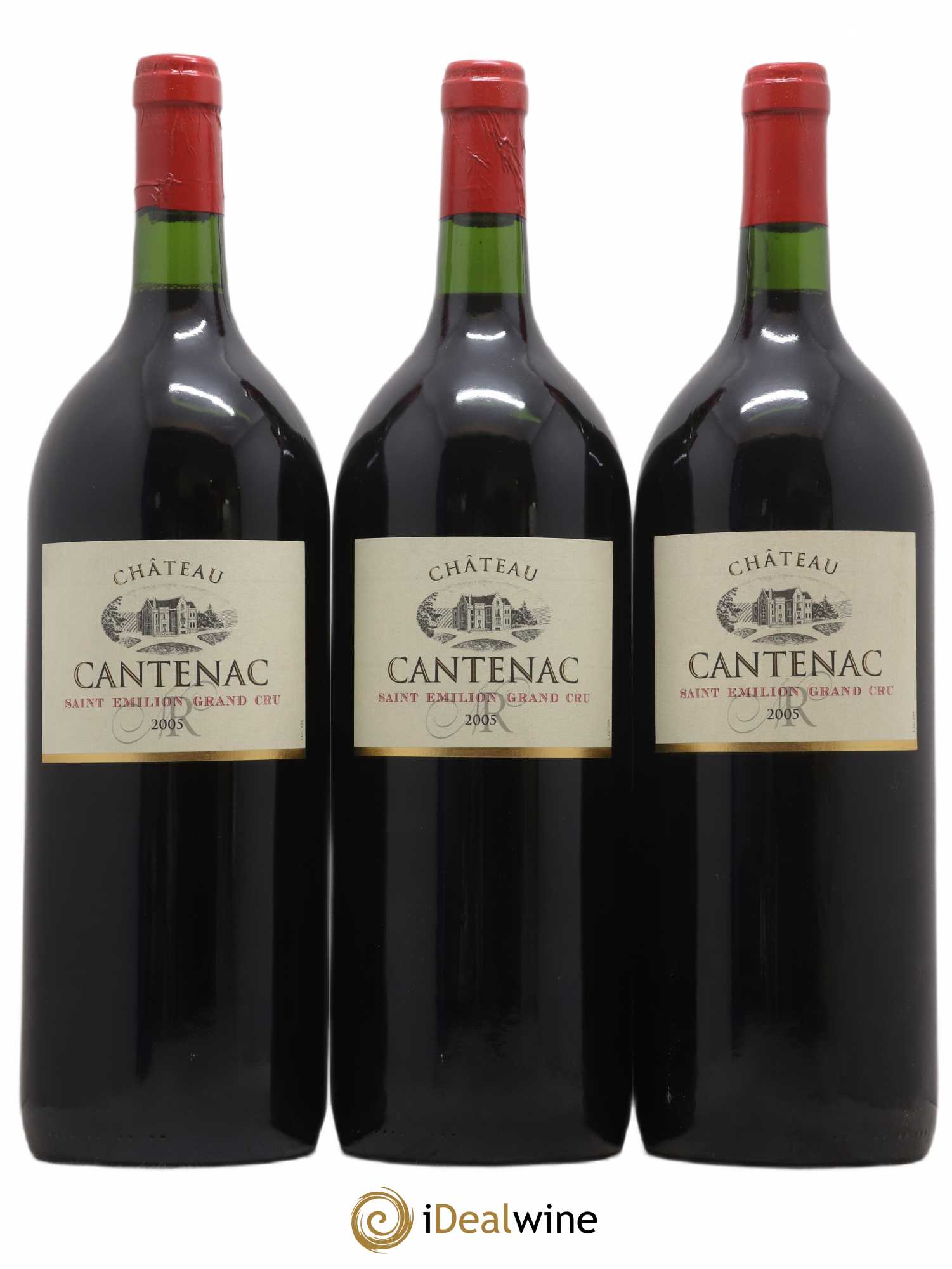 Saint-Émilion Grand Cru Château Cantenac 2005 - Lot de 6 magnums - 1