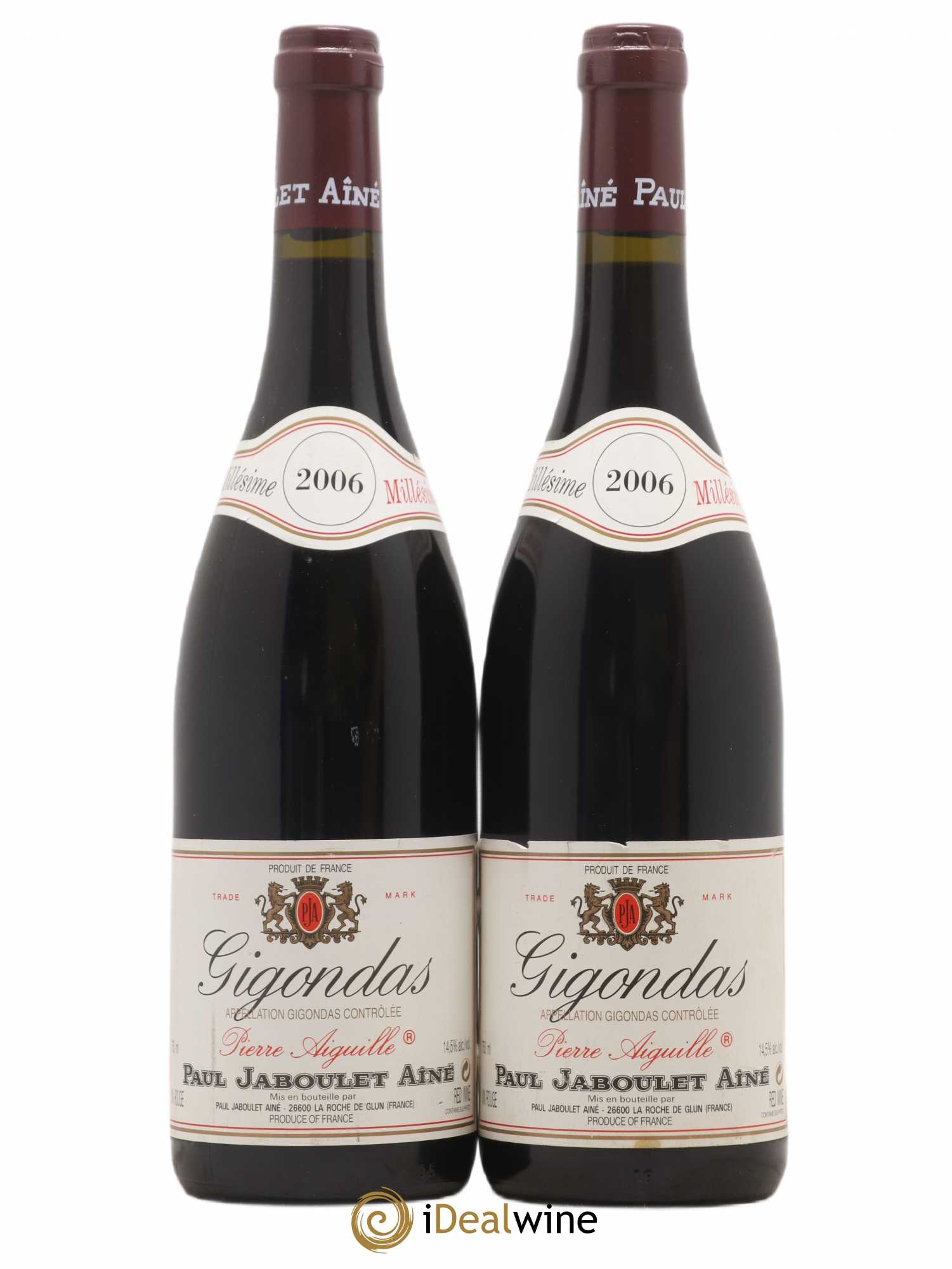 Gigondas Pierre Aiguille Paul Jaboulet Ainé 2006 - Posten von 2 Flaschen - 0