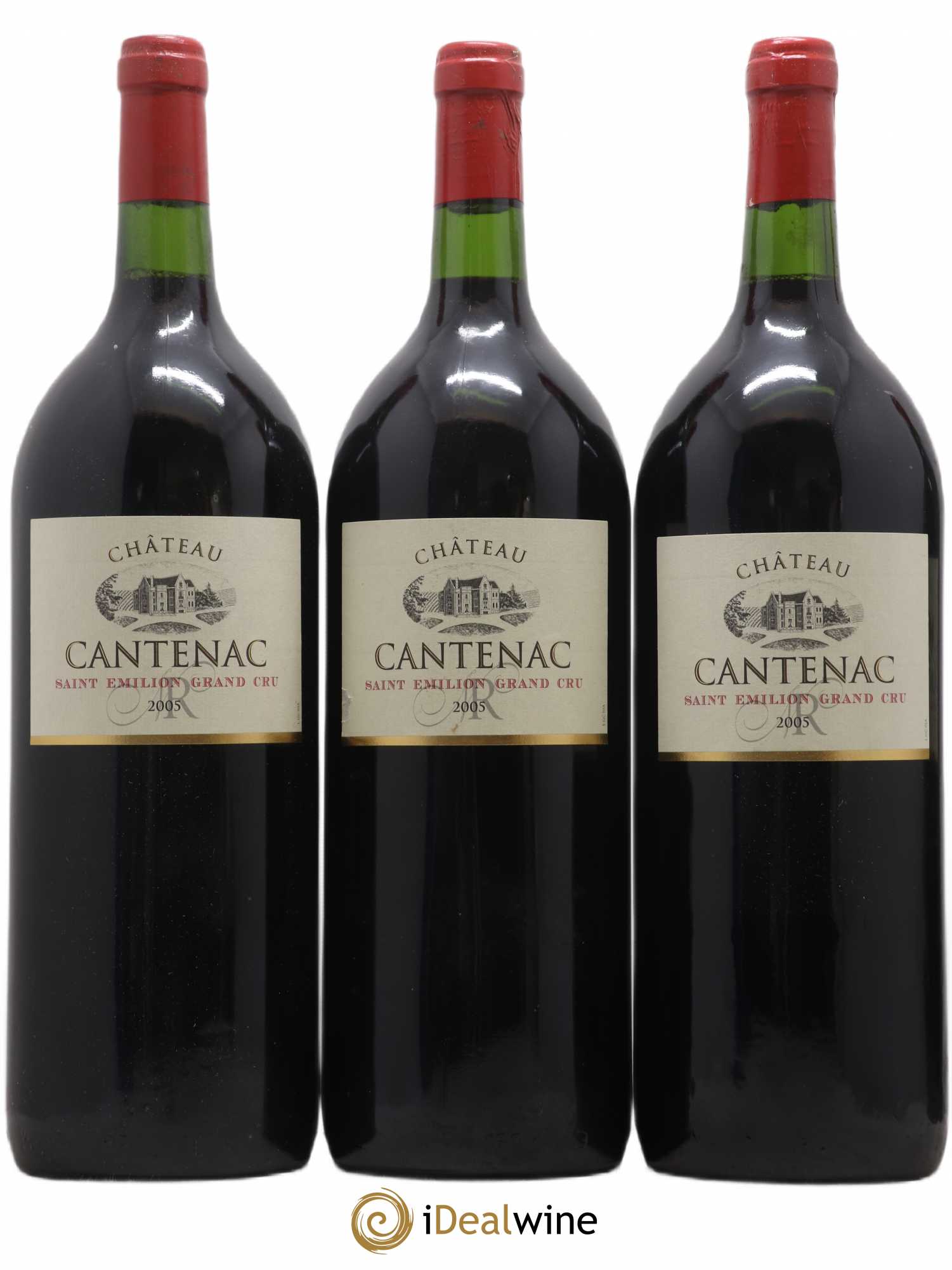 Saint-Émilion Grand Cru Château Cantenac 2005 - Lot de 6 magnums - 1