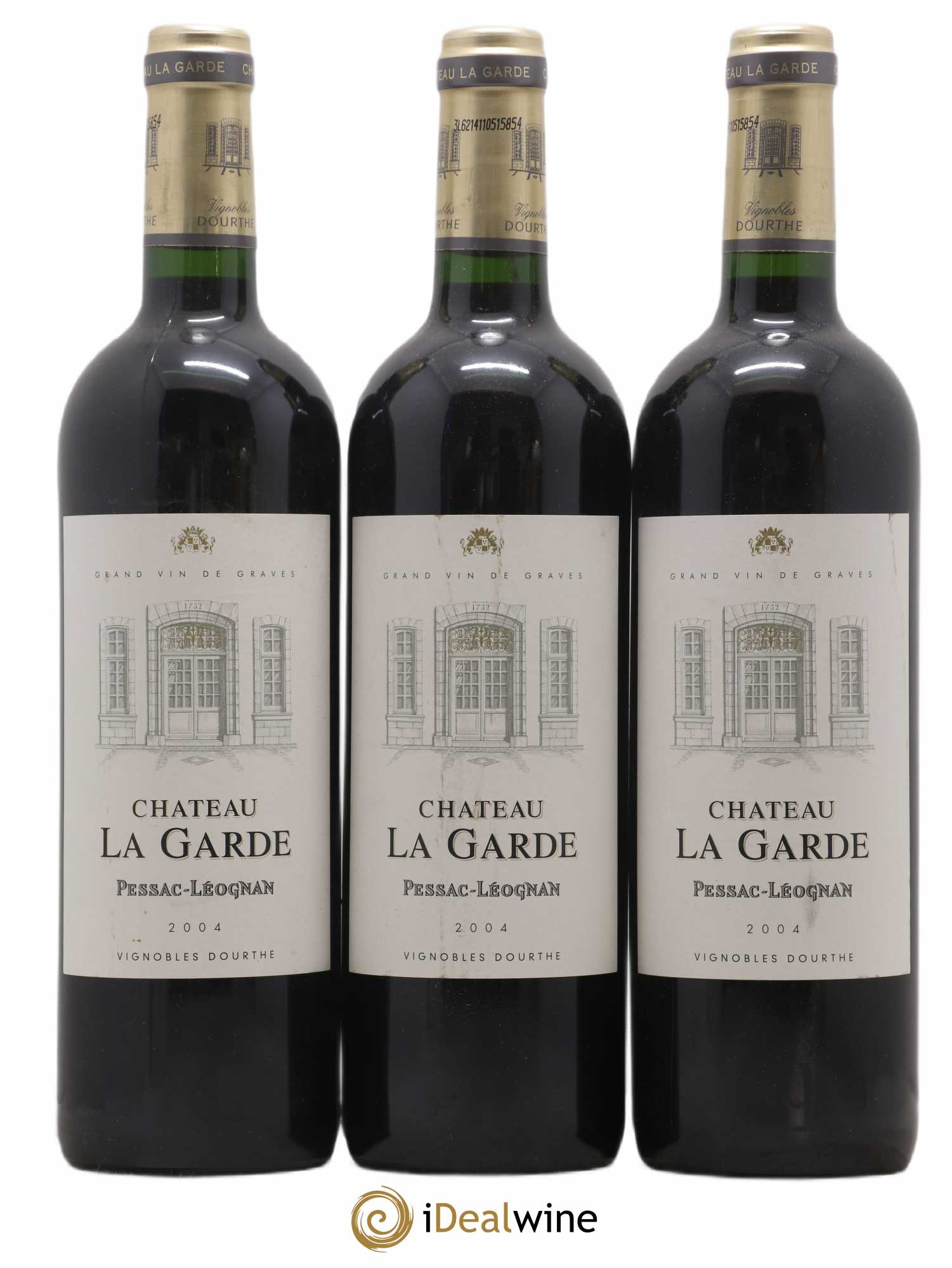 Château la Garde 2004 - Lot de 3 bouteilles - 0