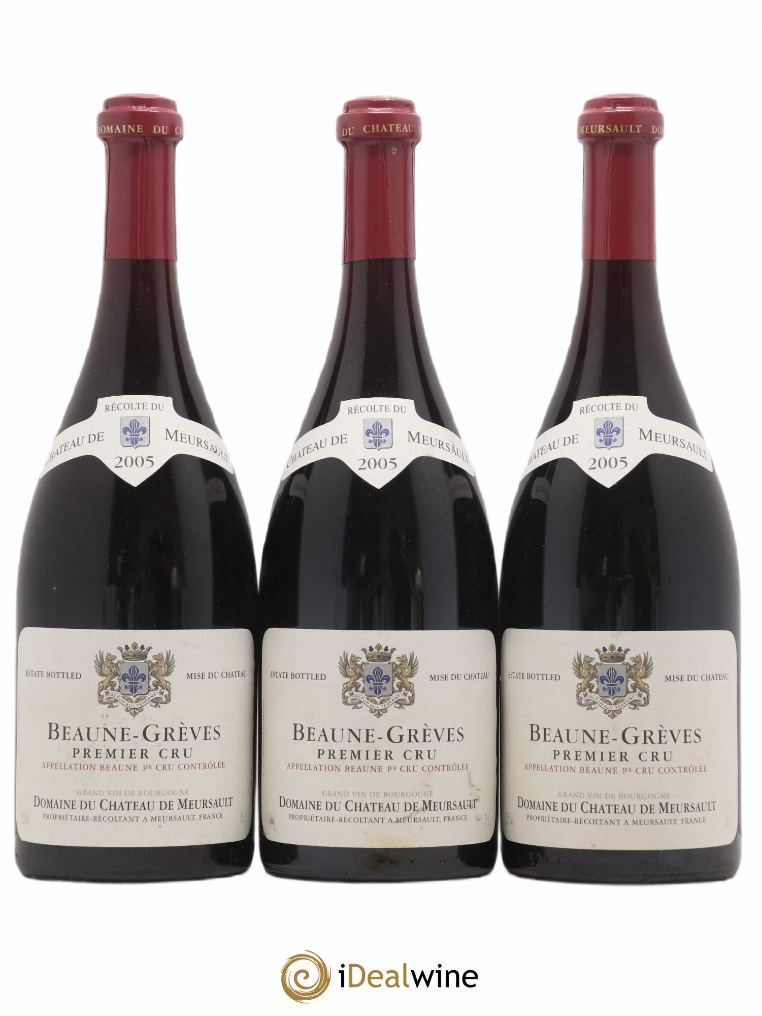 Beaune 1er Cru Grèves Château de Meursault 2005 - Posten von 3 Flaschen - 0