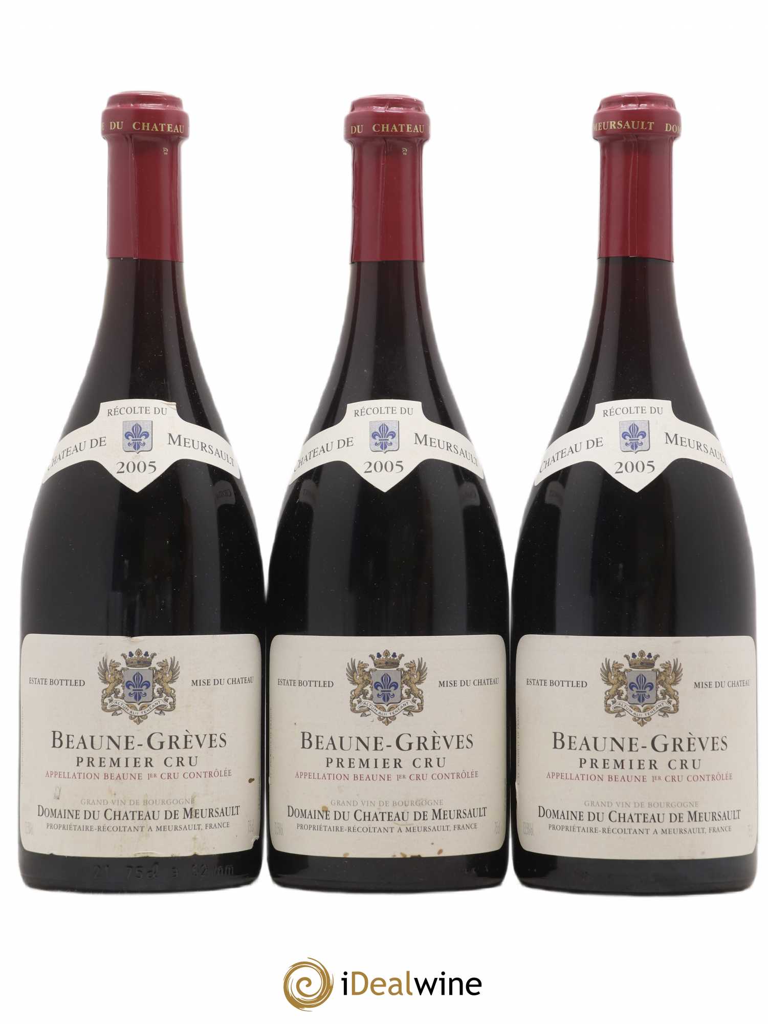 Beaune 1er Cru Grèves Château de Meursault 2005 - Posten von 3 Flaschen - 0