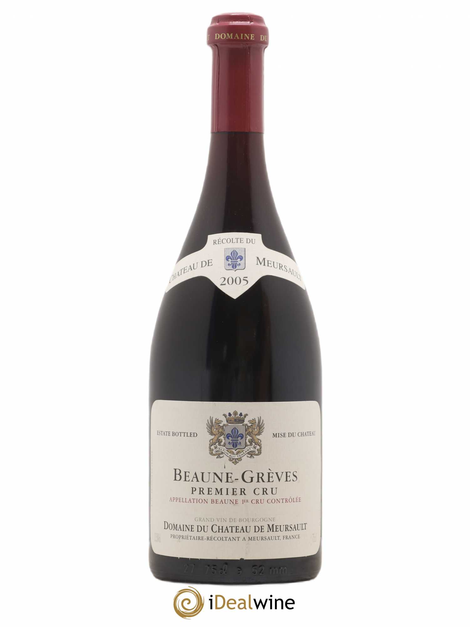 Beaune 1er Cru Grèves Château de Meursault 2005 - Posten von 1 Flasche - 0