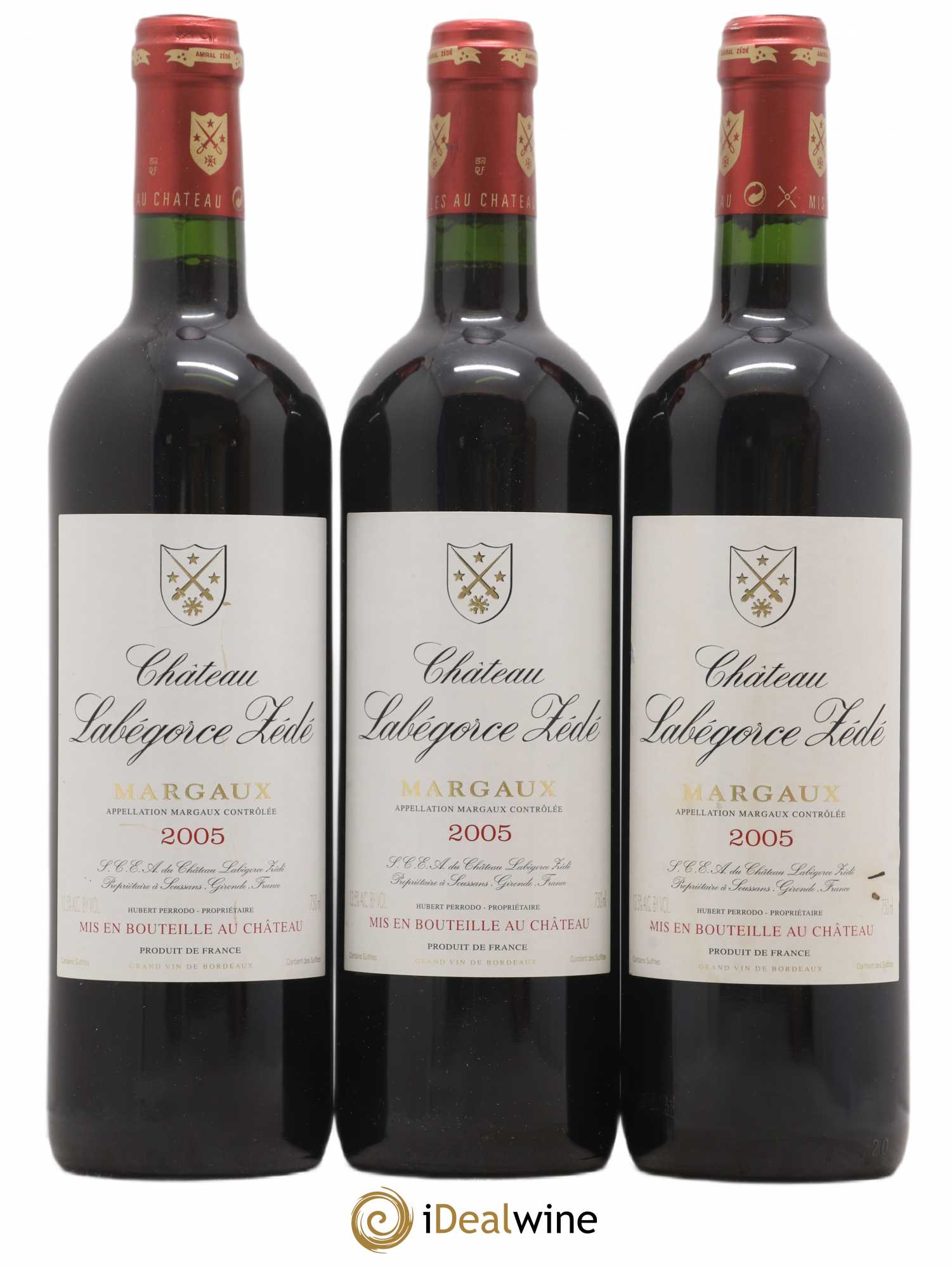 Château Labegorce Zédé Cru Bourgeois 2005 - Lot de 3 bouteilles - 0