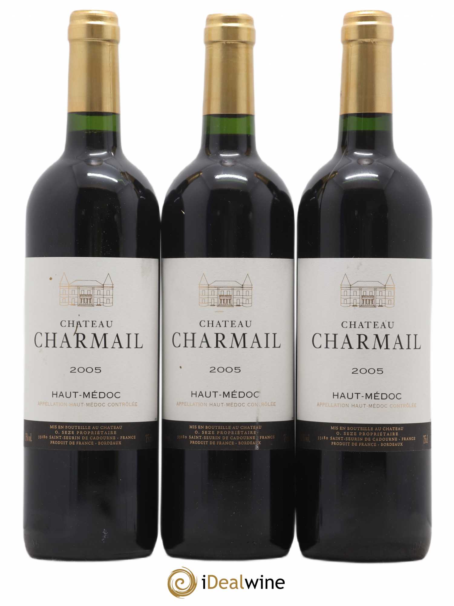 Château Charmail Cru Bourgeois 2005 - Lot de 3 bouteilles - 0