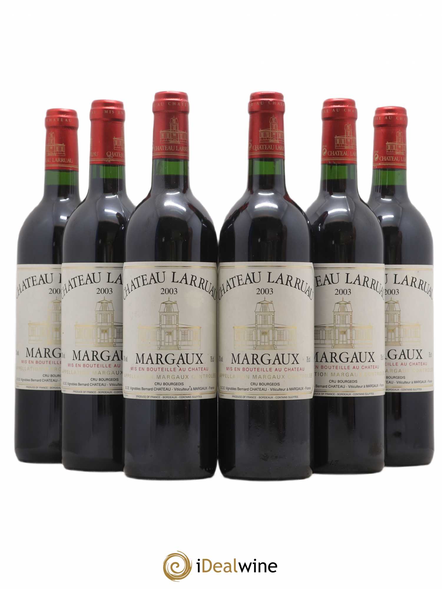Château Larruau 2003 - Lot de 6 bouteilles - 0