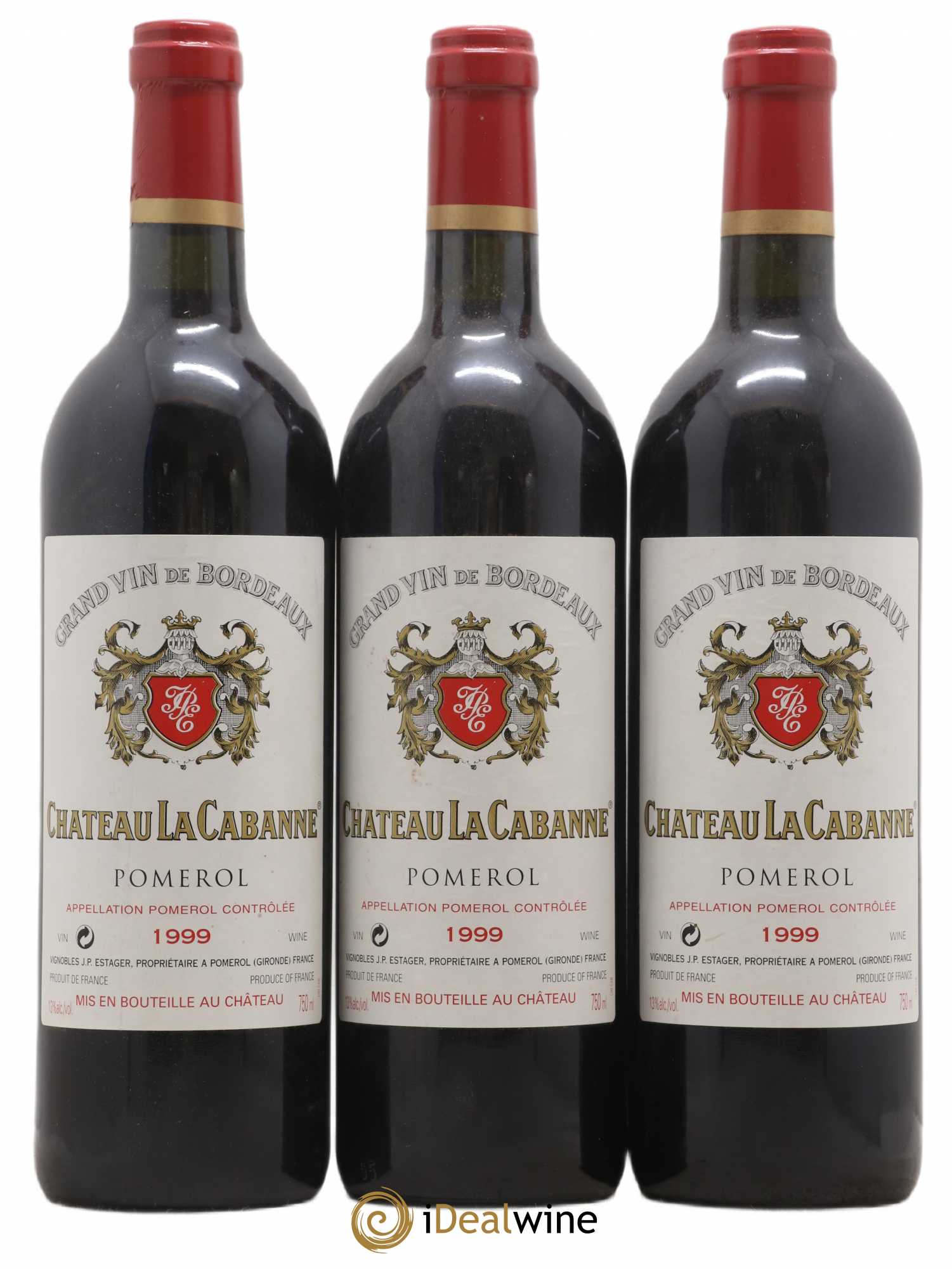 Château la Cabanne 1999 - Lot de 3 bouteilles - 0